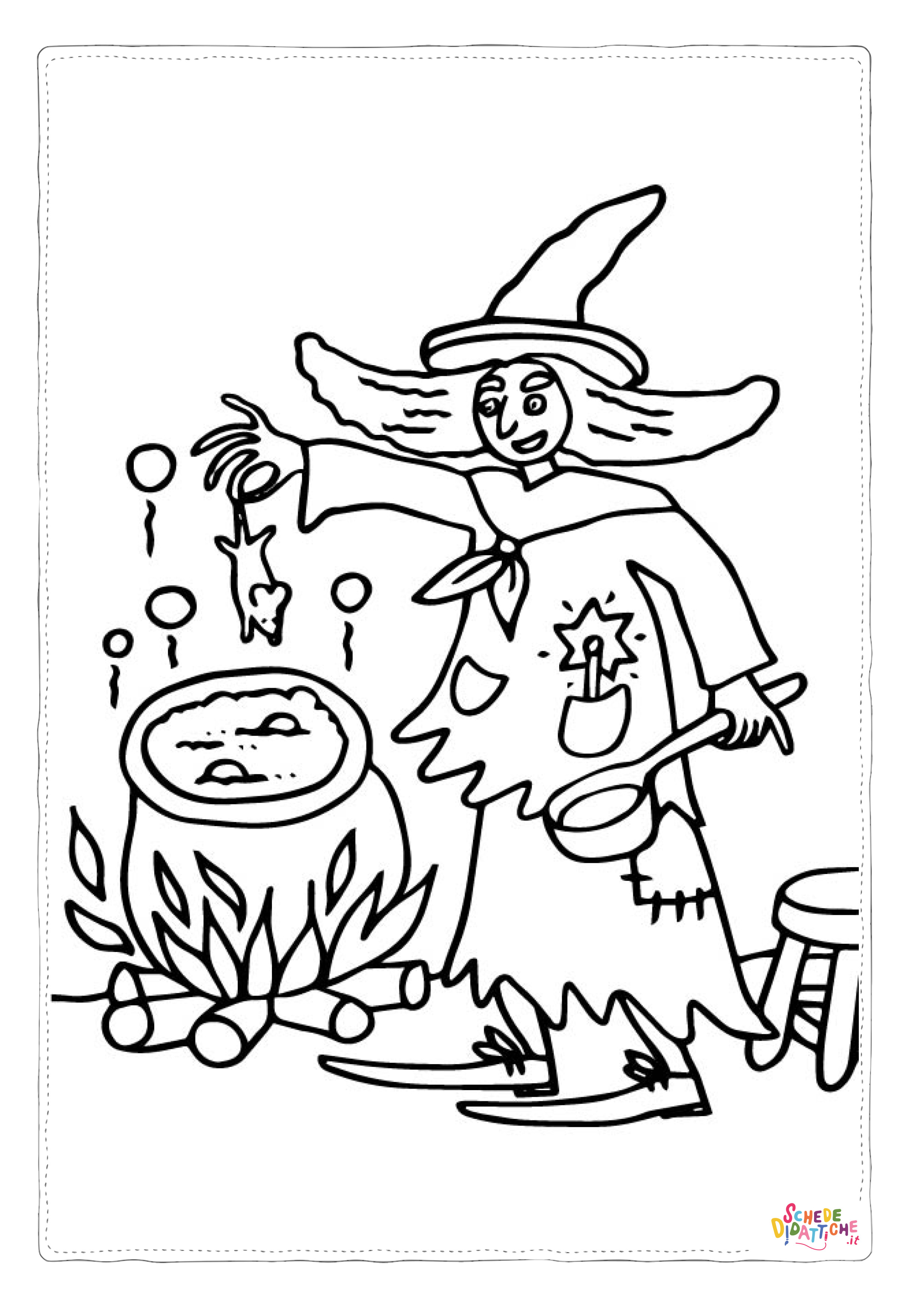 Disegno "Disegno di bambino ad Halloween da stampare e colorare 17" Disegno di bambino ad Halloween da stampare e colorare 17