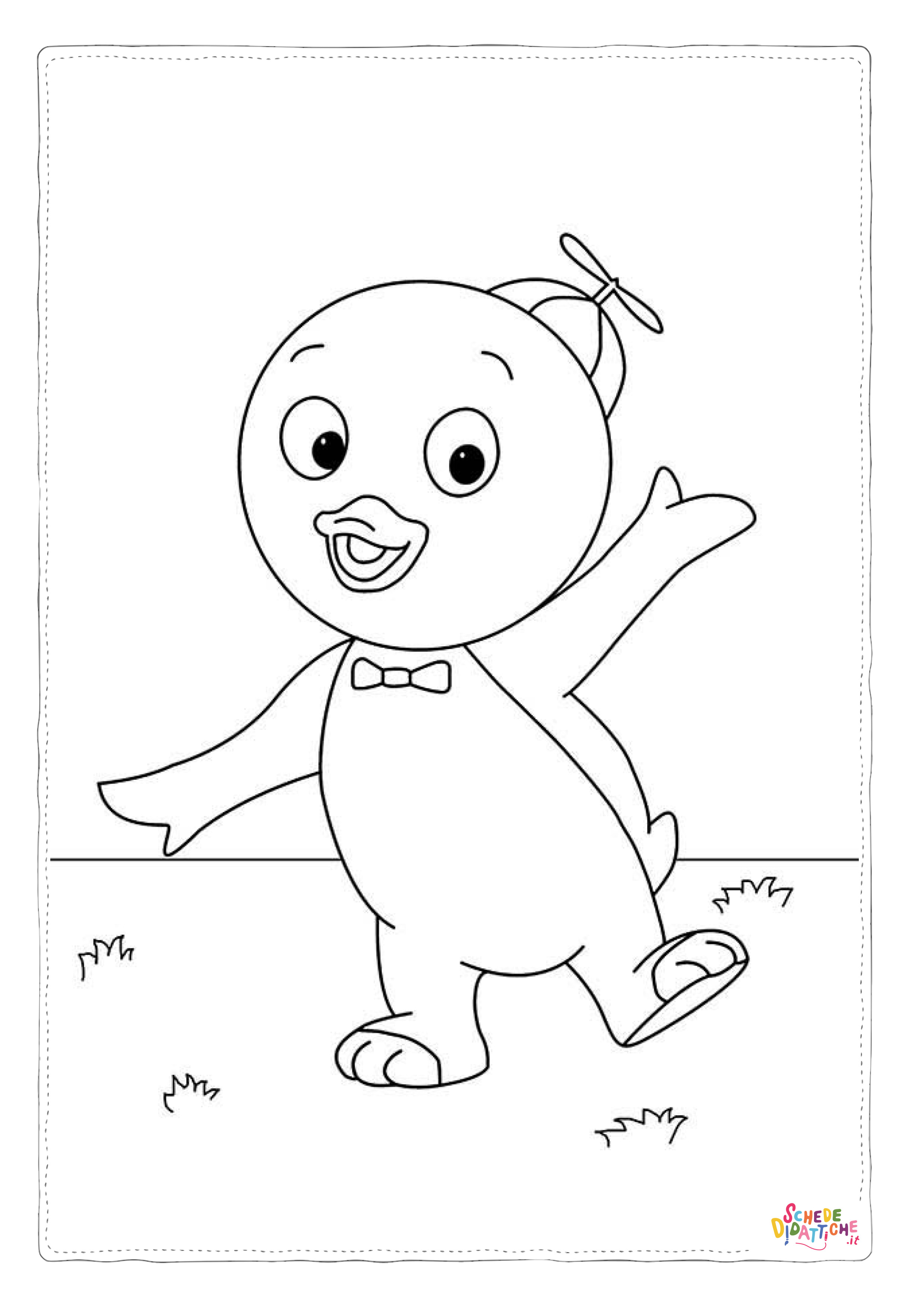 Disegno "Disegno di pinguino da stampare e colorare 27" Disegno di pinguino da stampare e colorare 27