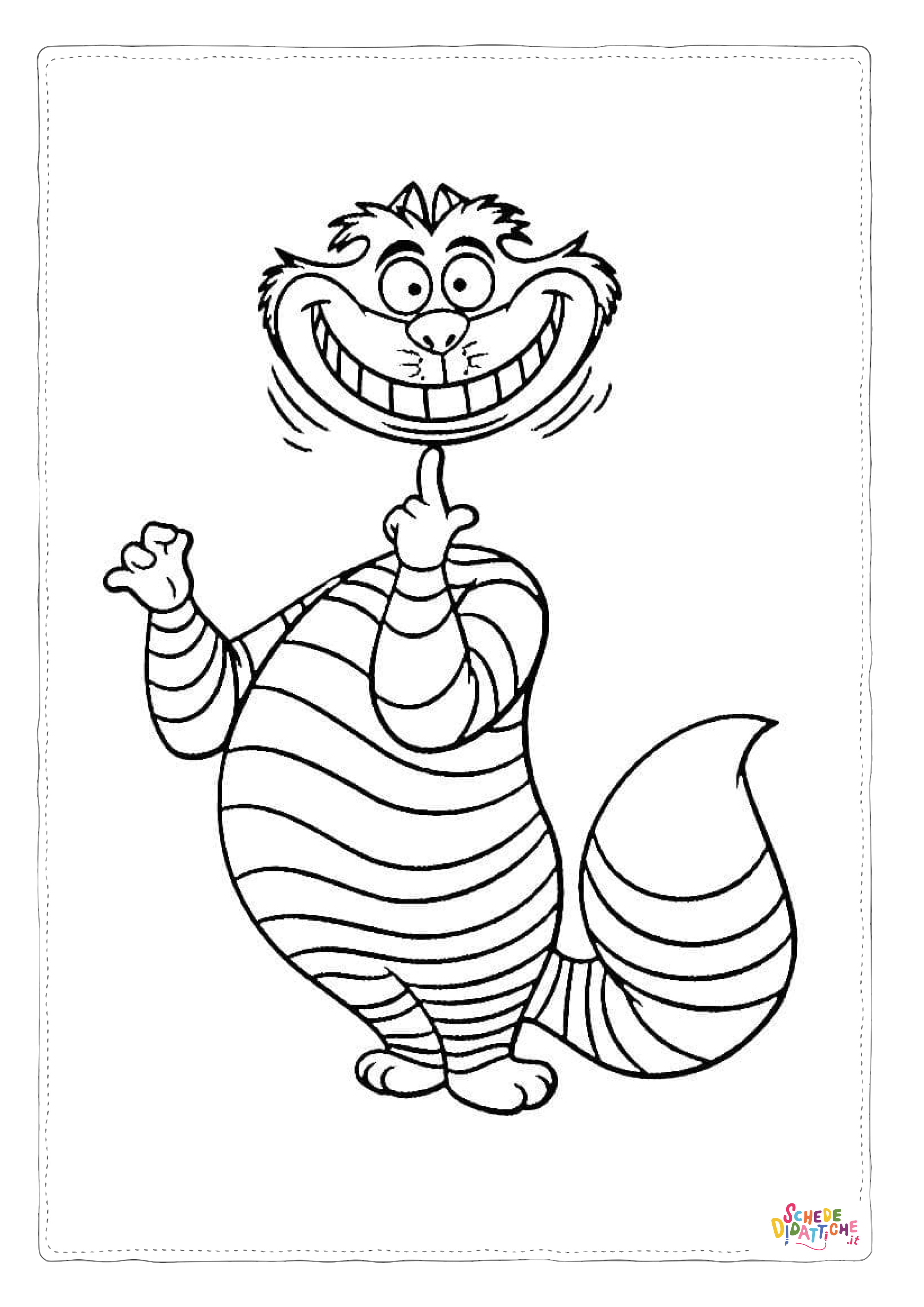 Disegno "Disegno di Alice nel paese delle meraviglie da stampare e colorare 90" Disegno di Alice nel paese delle meraviglie da stampare e colorare 90