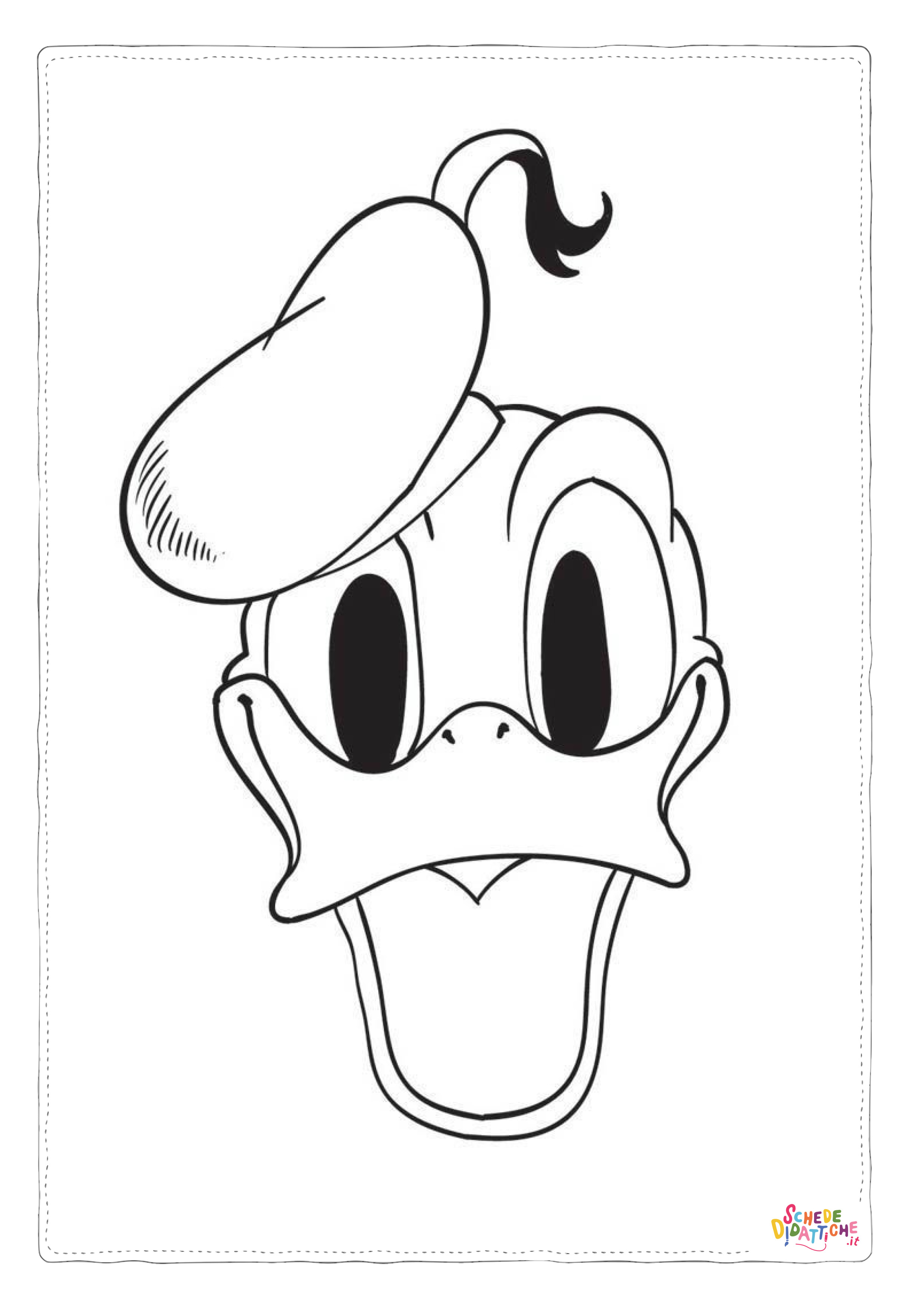Disegno di Paperino da stampare e colorare 122