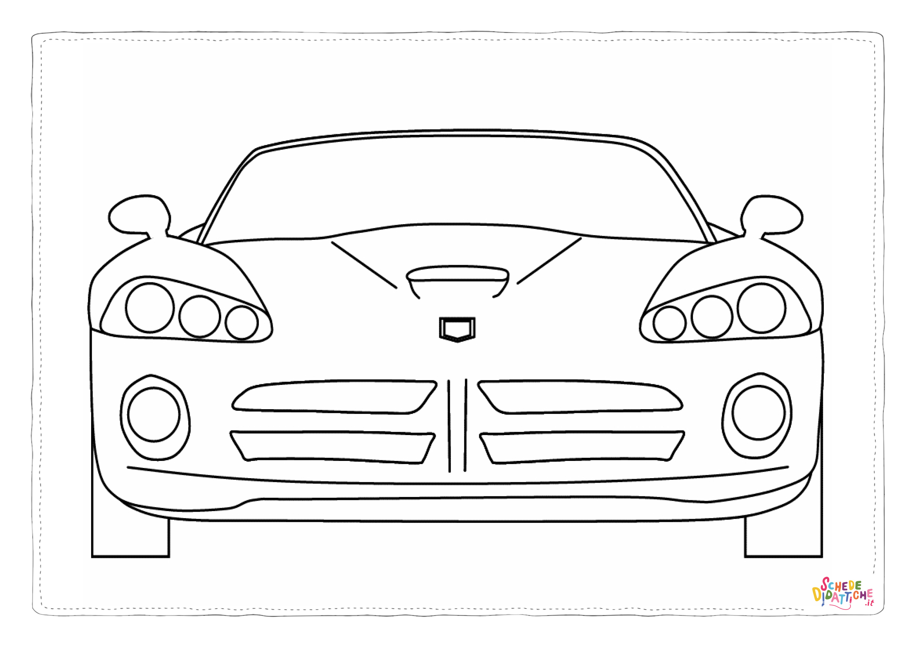 Disegno "Disegno di automobile da stampare e colorare 134" Disegno di automobile da stampare e colorare 134