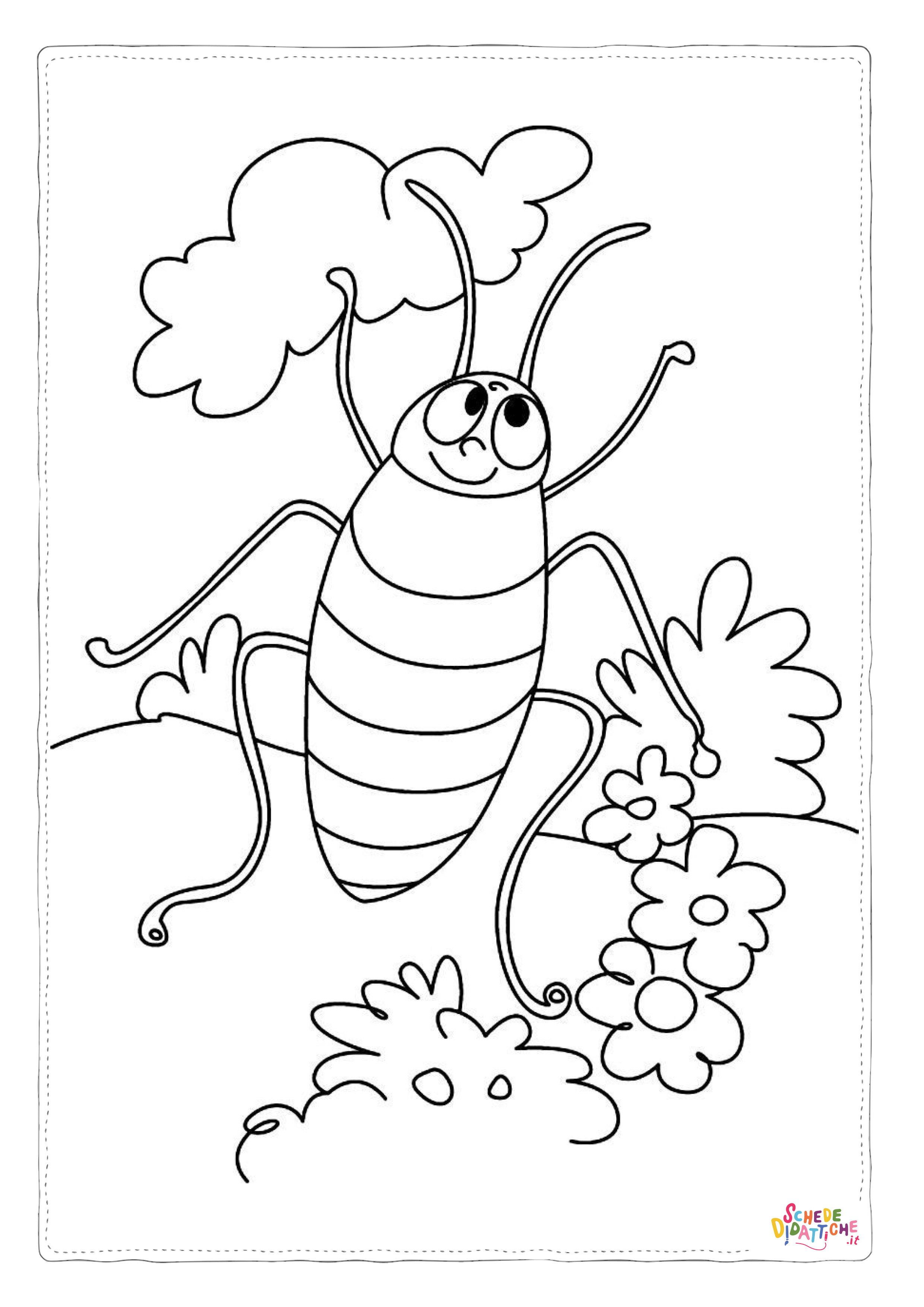 Disegno "Disegno di scarafaggio da stampare e colorare 2" Disegno di scarafaggio da stampare e colorare 2