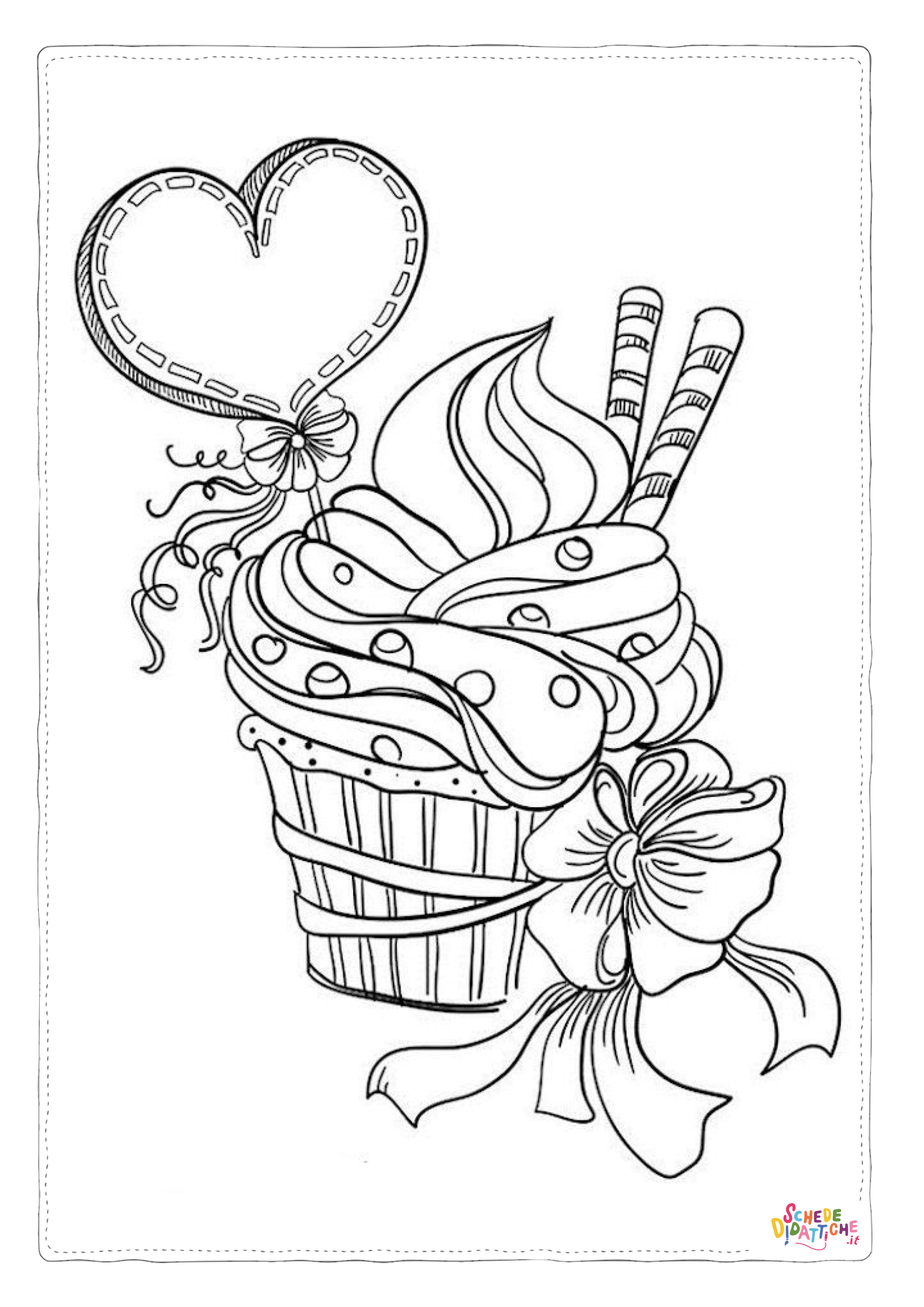Disegno "Disegno di San Valentino da stampare e colorare 137" Disegno di San Valentino da stampare e colorare 137