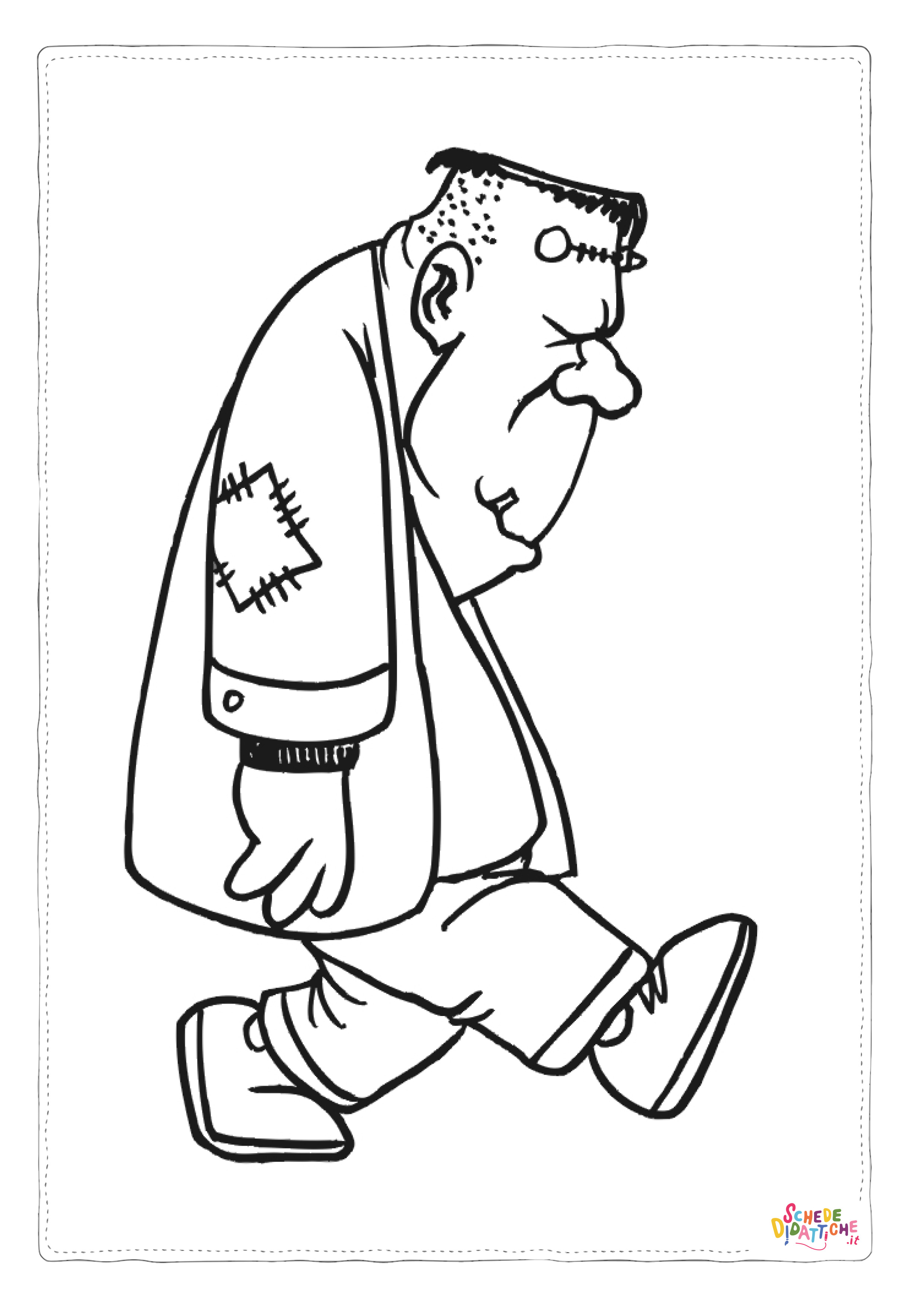 Disegno "Disegno di Frankenstein da stampare e colorare 29" Disegno di Frankenstein da stampare e colorare 29