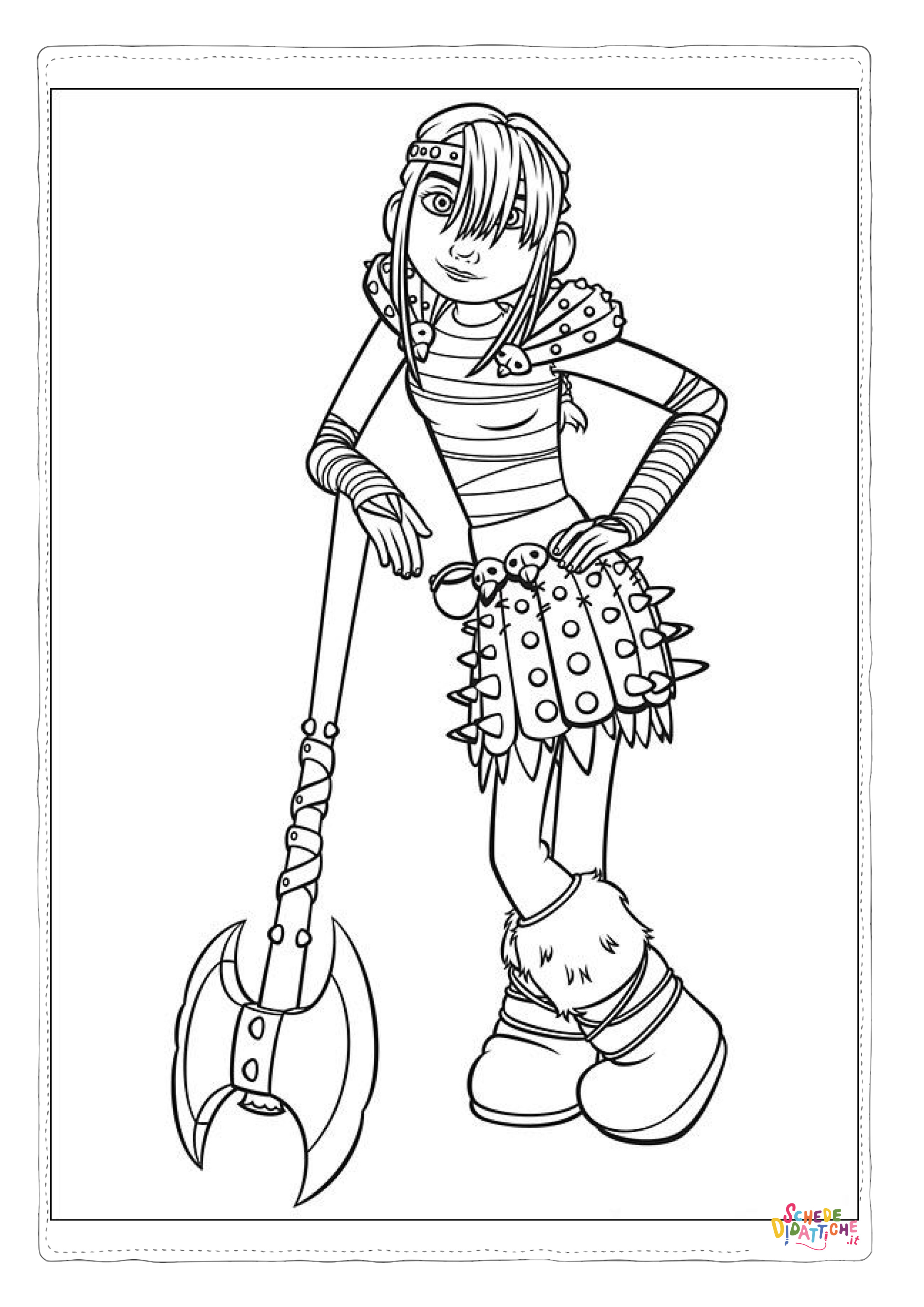Disegno "Disegno di Dragon Trainer da stampare e colorare 27" Disegno di Dragon Trainer da stampare e colorare 27