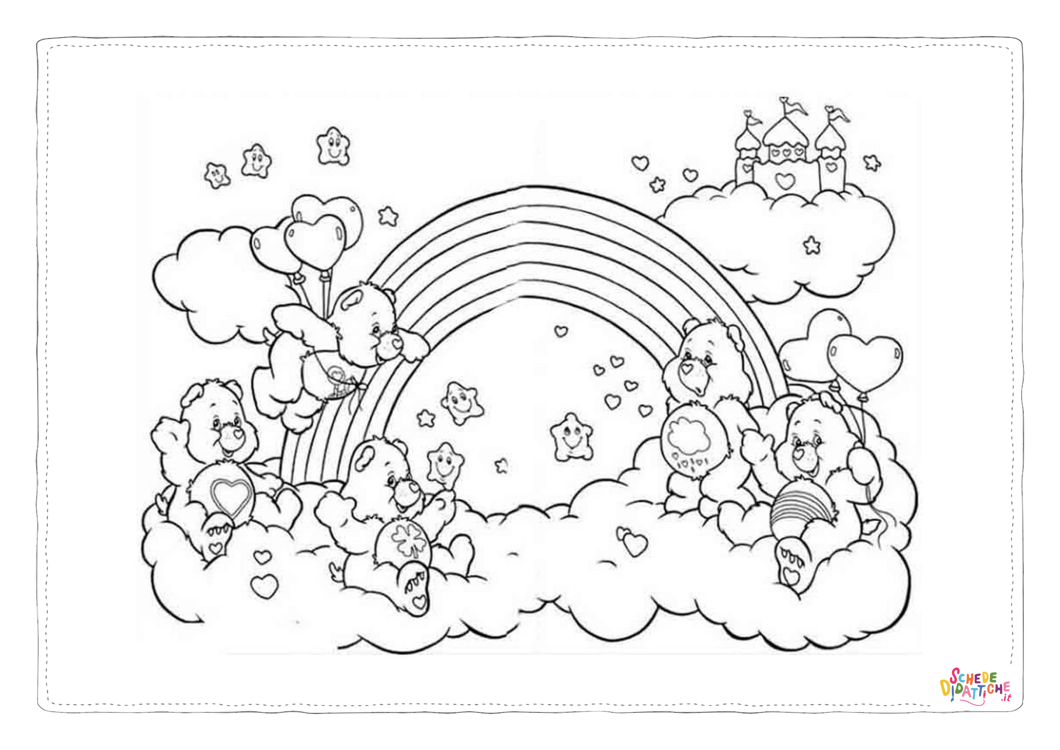 Disegno "Disegno di arcobaleno da stampare e colorare 64" Disegno di arcobaleno da stampare e colorare 64