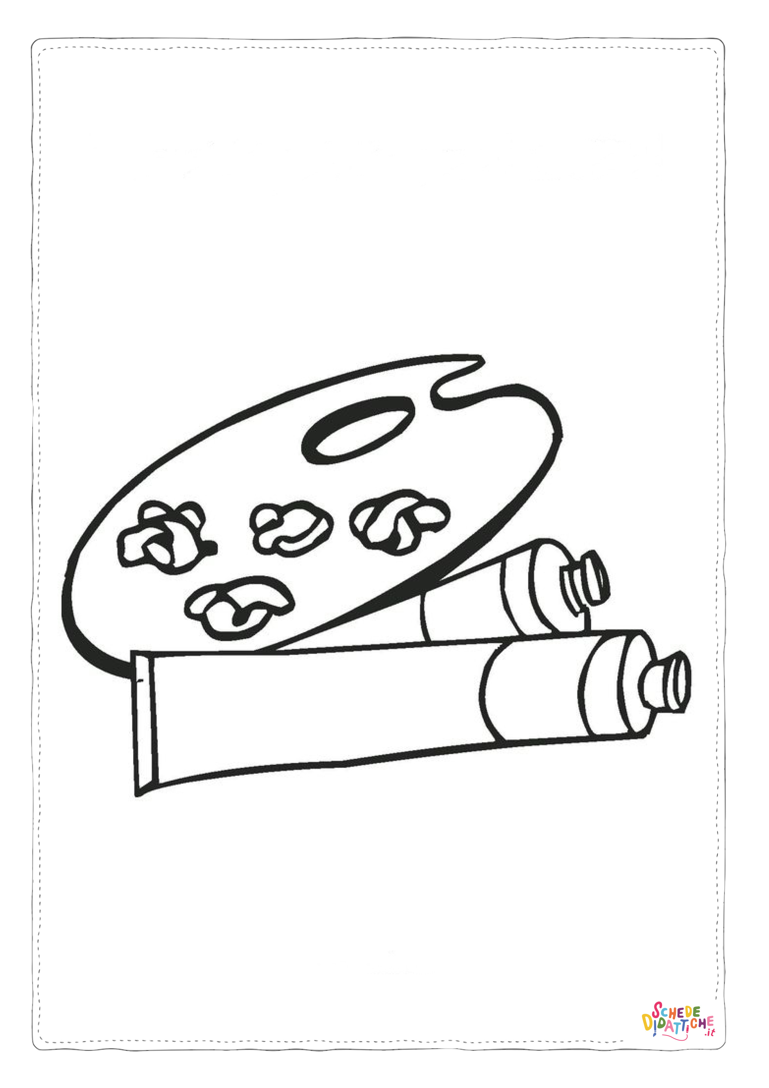 Disegno "Disegno di artista da stampare e colorare 5" Disegno di artista da stampare e colorare 5