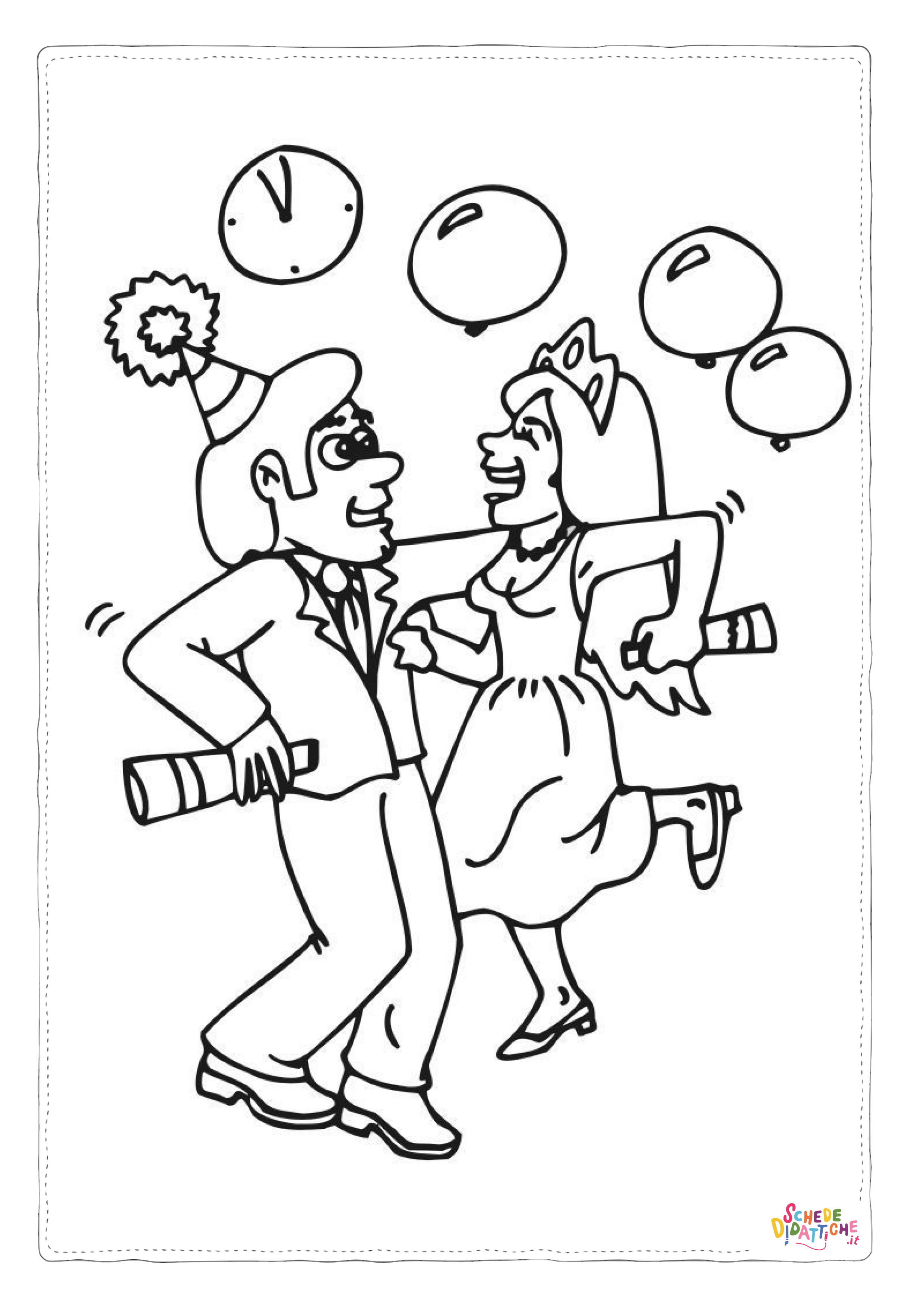 Disegno "Disegno di Carnevale da stampare e colorare 8" Disegno di Carnevale da stampare e colorare 8
