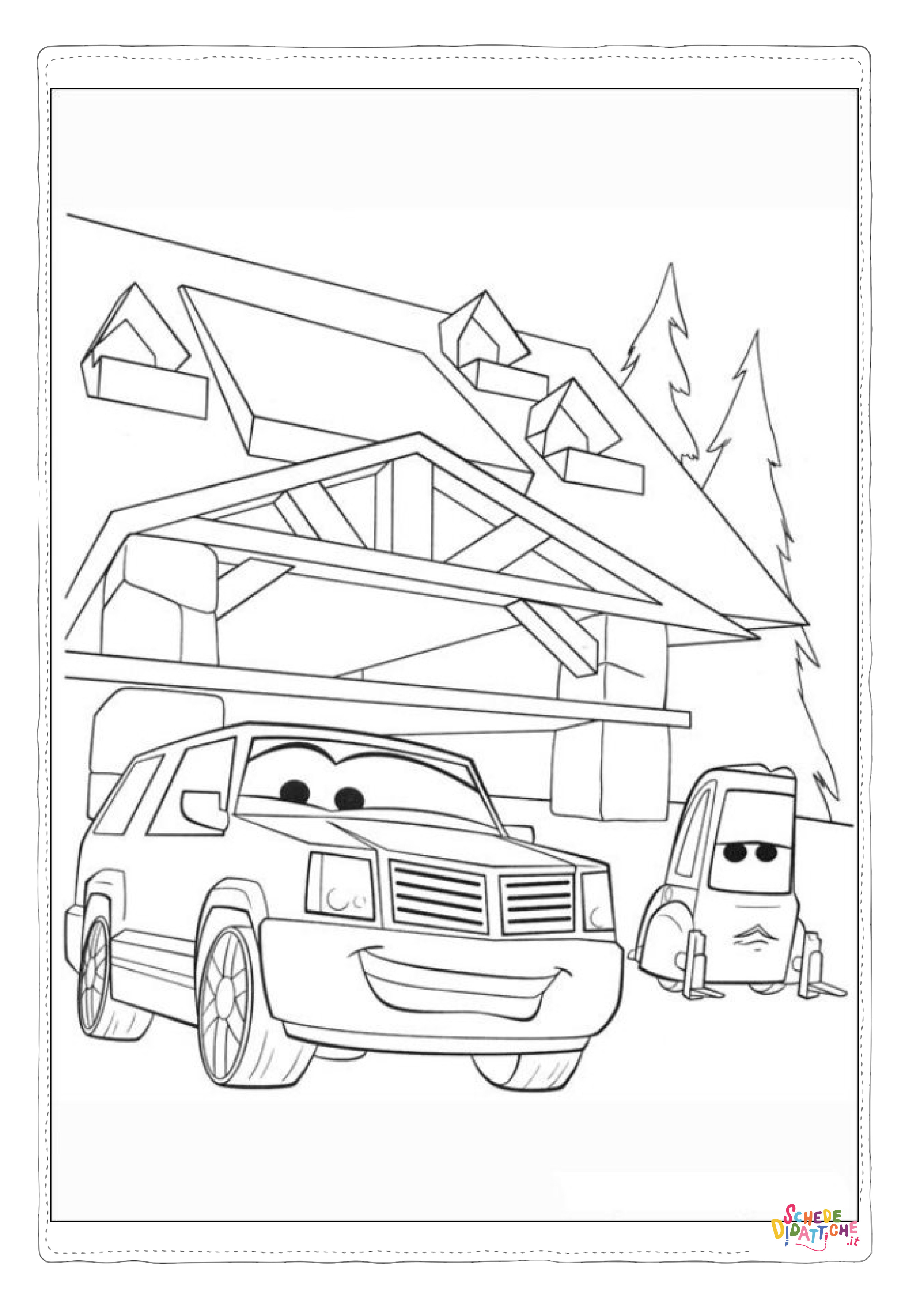 Disegno di Cars da stampare e colorare 25