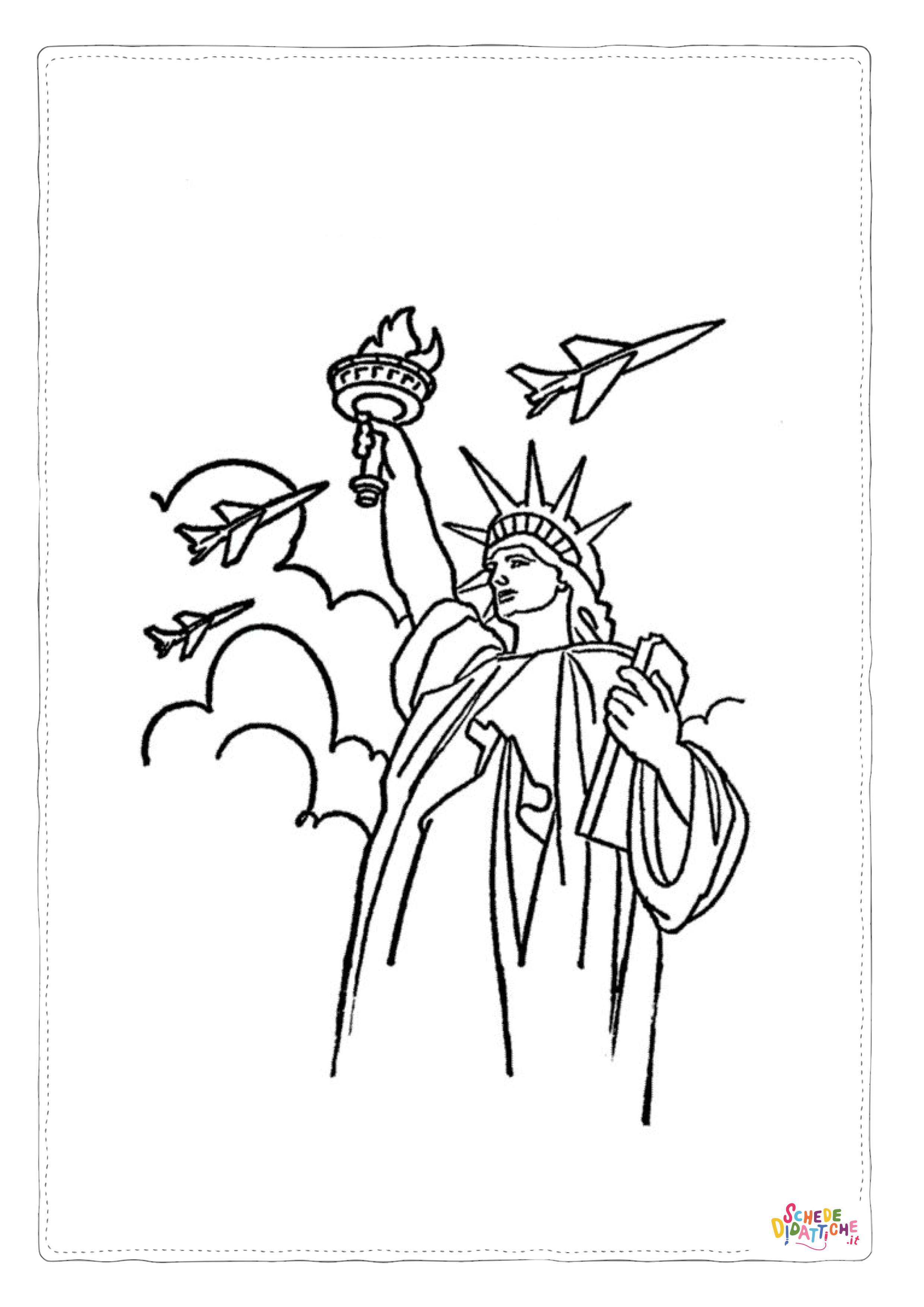Disegno "Disegno di monumento famoso da stampare e colorare 6" Disegno di monumento famoso da stampare e colorare 6