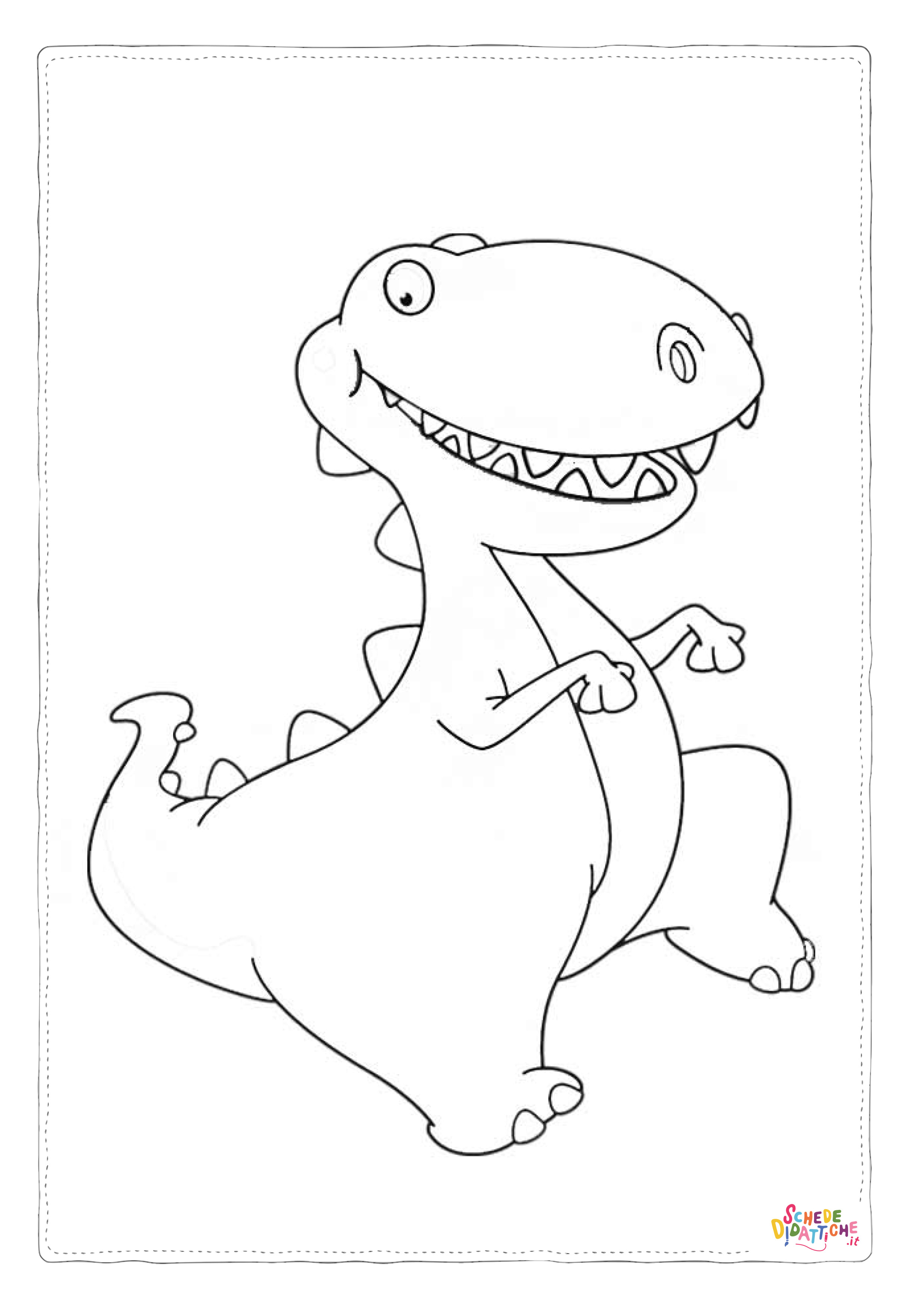 Disegno "Disegno di Tirannosauro da stampare e colorare 26" Disegno di Tirannosauro da stampare e colorare 26
