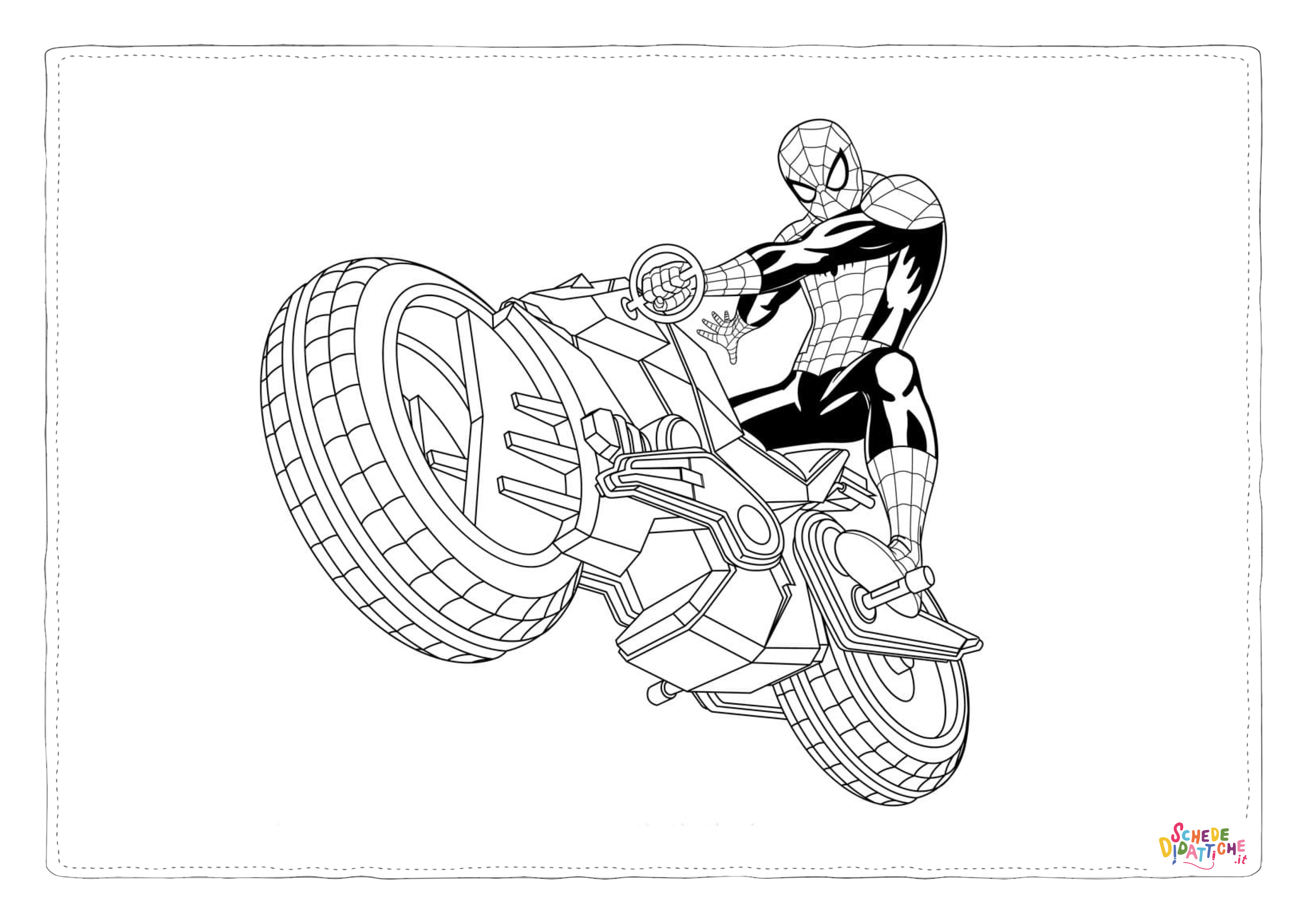 Disegno "Disegno di Spiderman da stampare e colorare 61" Disegno di Spiderman da stampare e colorare 61