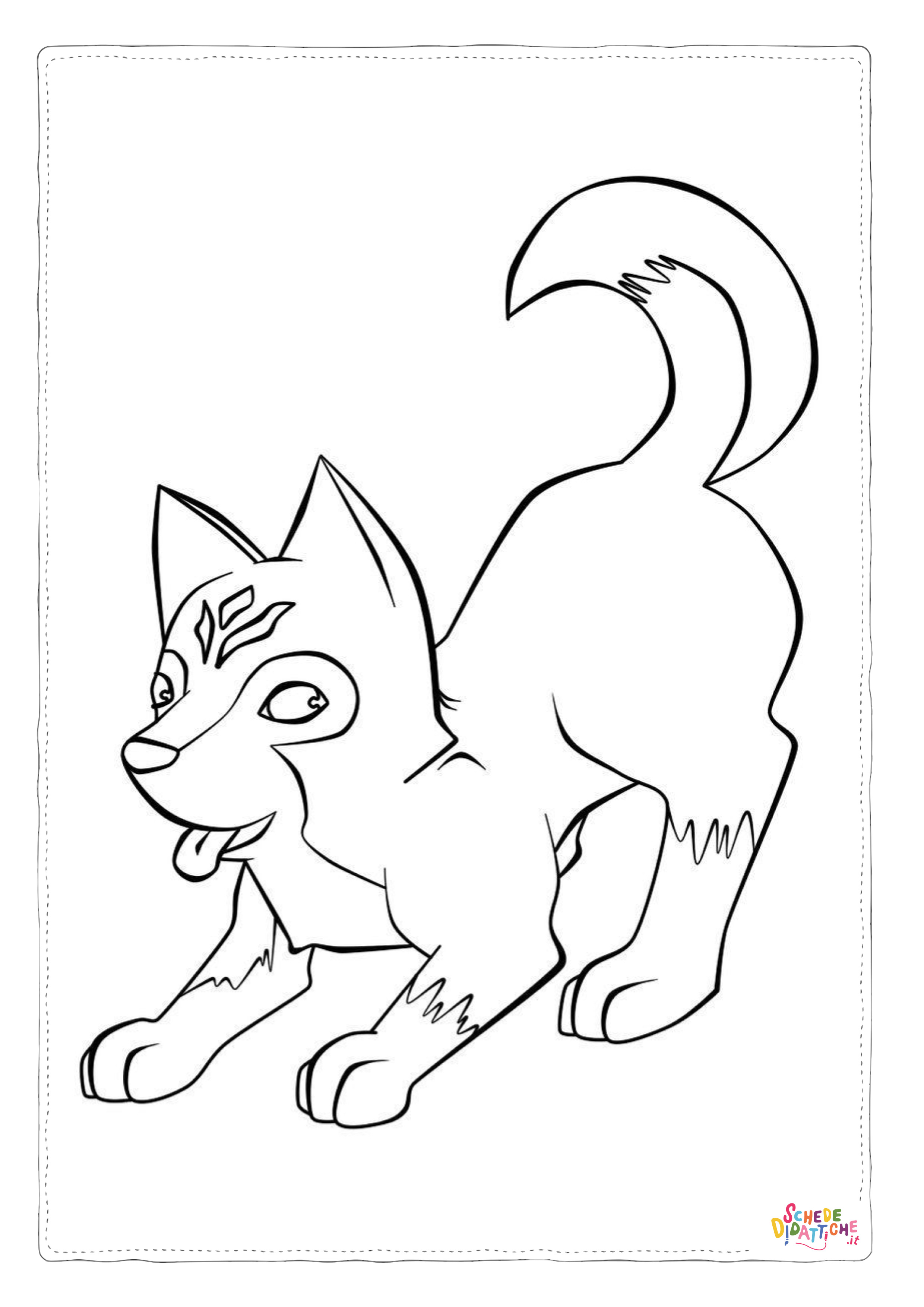 Disegno "Disegno di volpe da stampare e colorare 108" Disegno di volpe da stampare e colorare 108