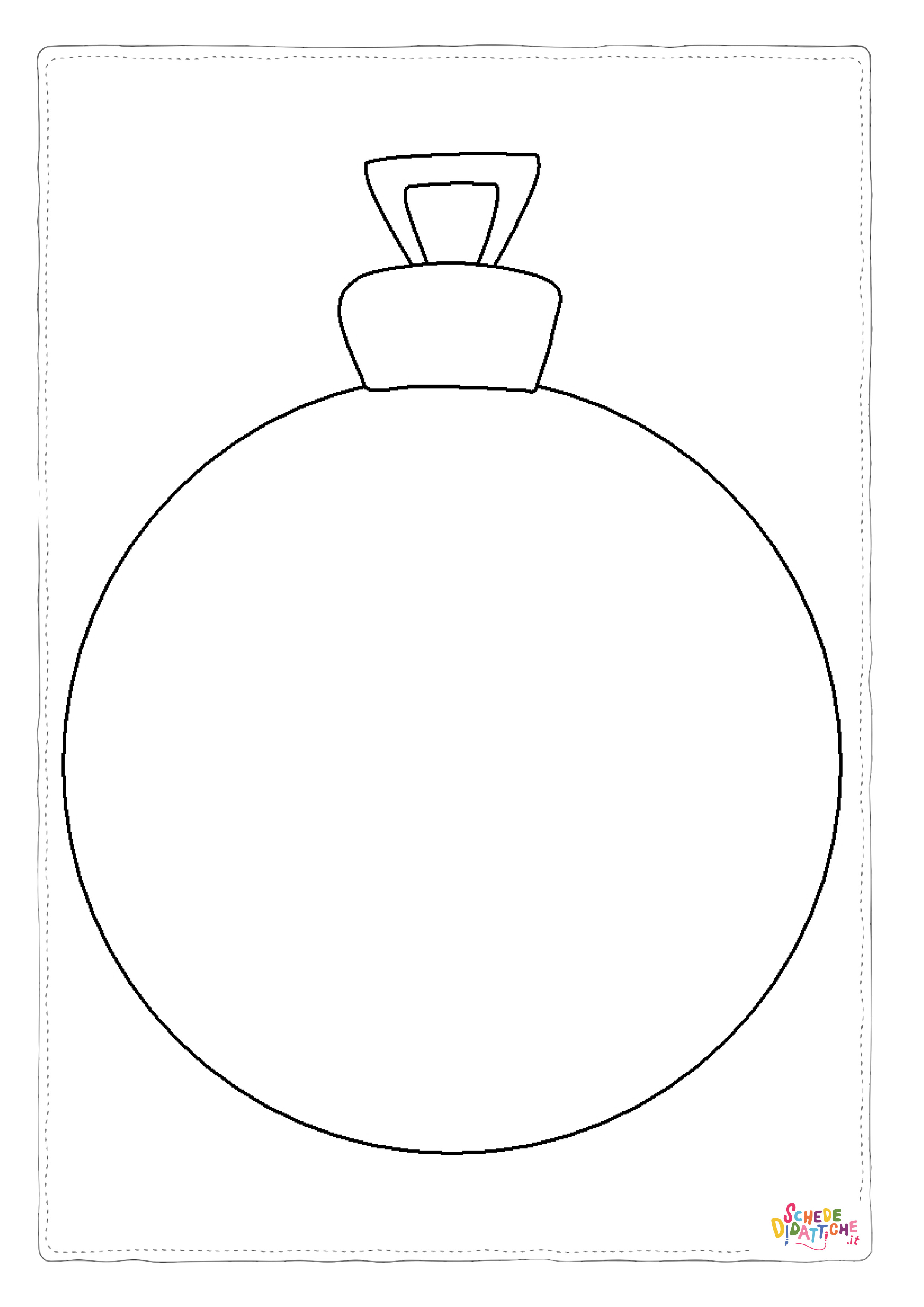 Disegno "Disegno di palla di Natale da stampare e colorare 6" Disegno di palla di Natale da stampare e colorare 6