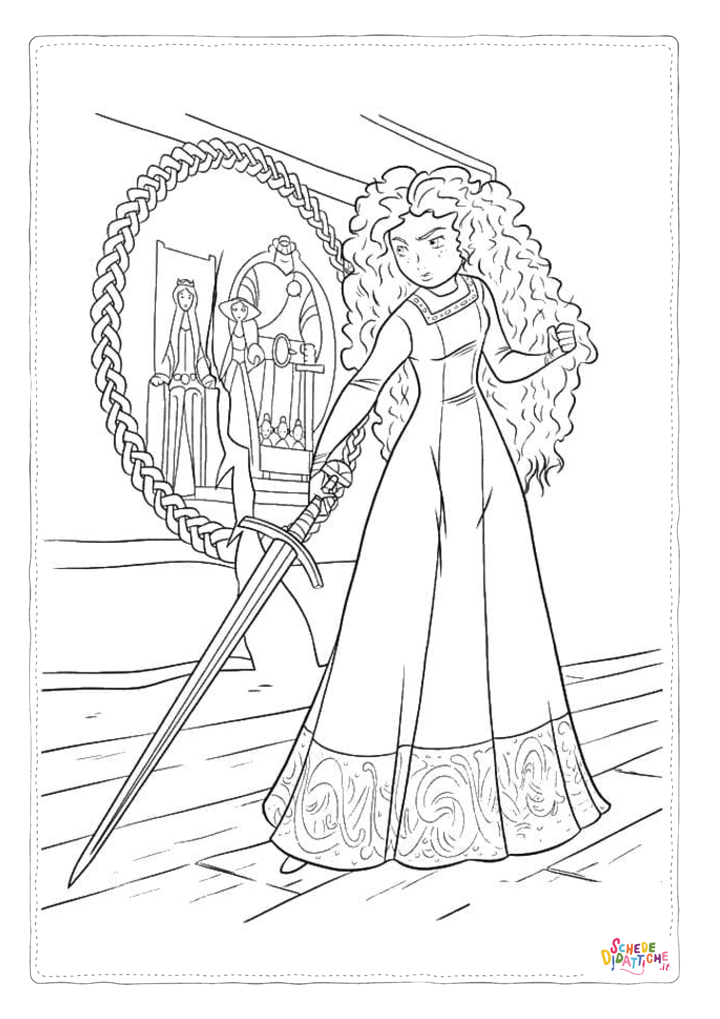 Disegno "Disegno di Tutte le principesse Disney da stampare e colorare 63" Disegno di Tutte le principesse Disney da stampare e colorare 63