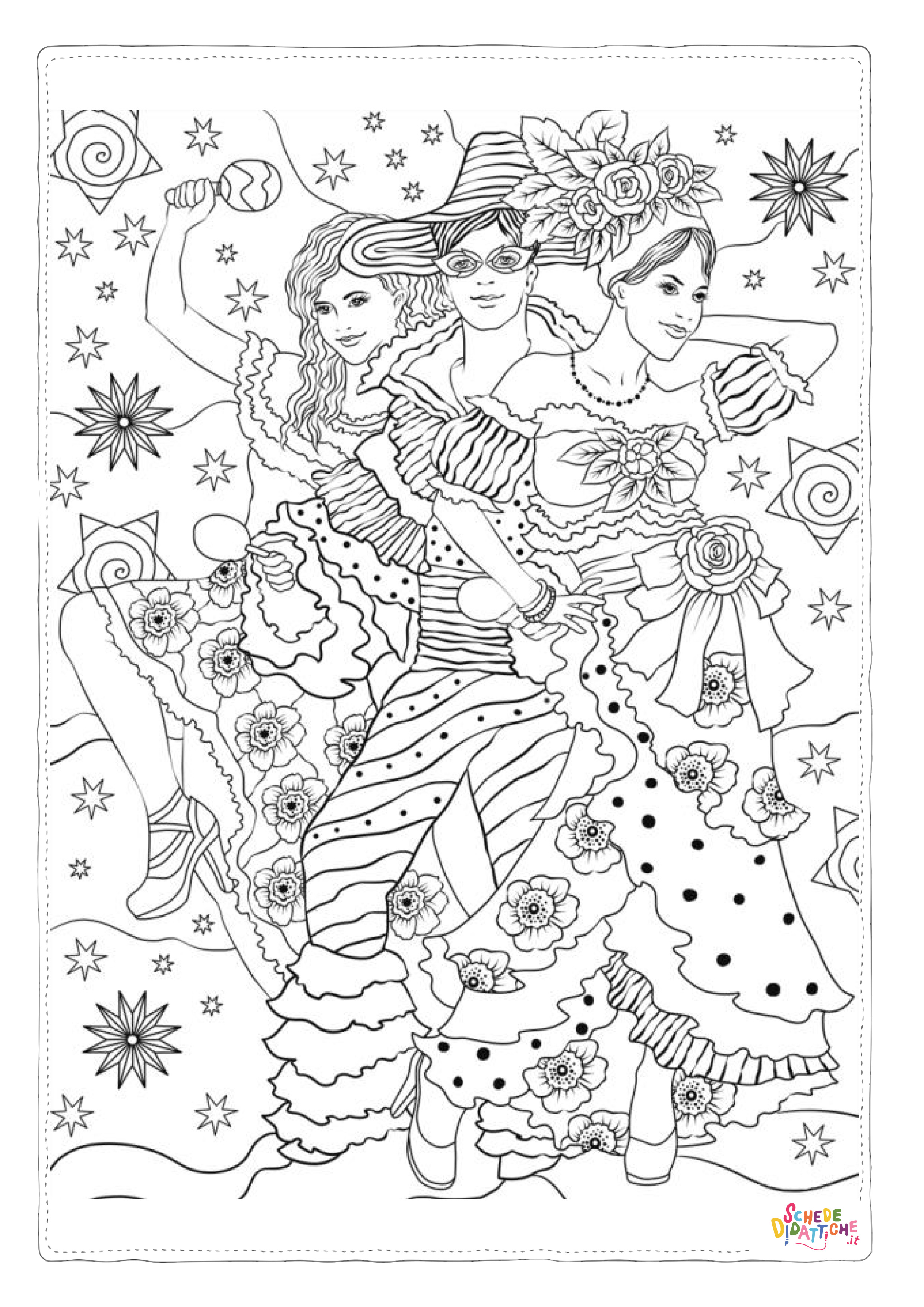 Disegno "Disegno di maschera da stampare e colorare 29" Disegno di maschera da stampare e colorare 29