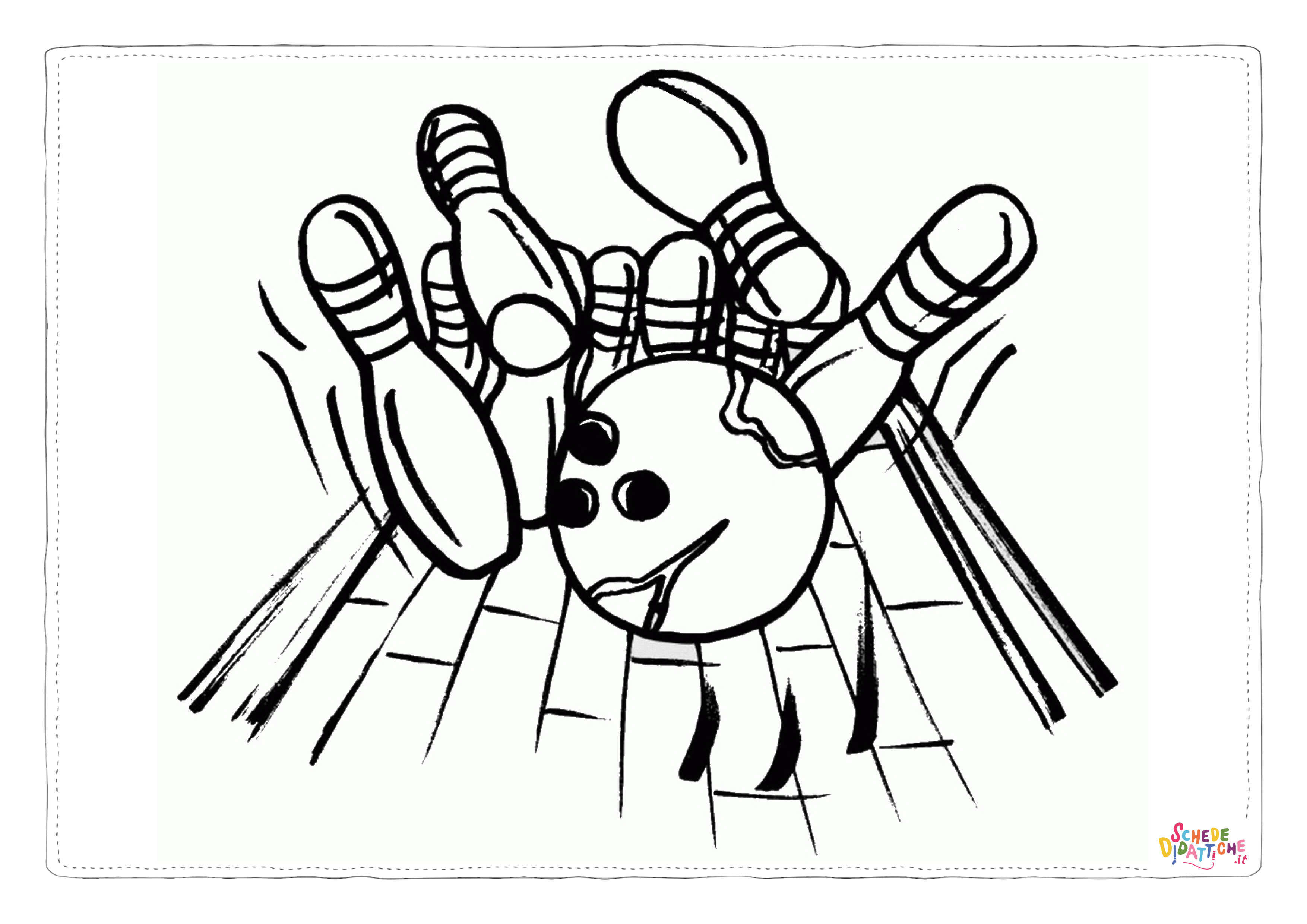 Disegno di bowling da stampare e colorare 5