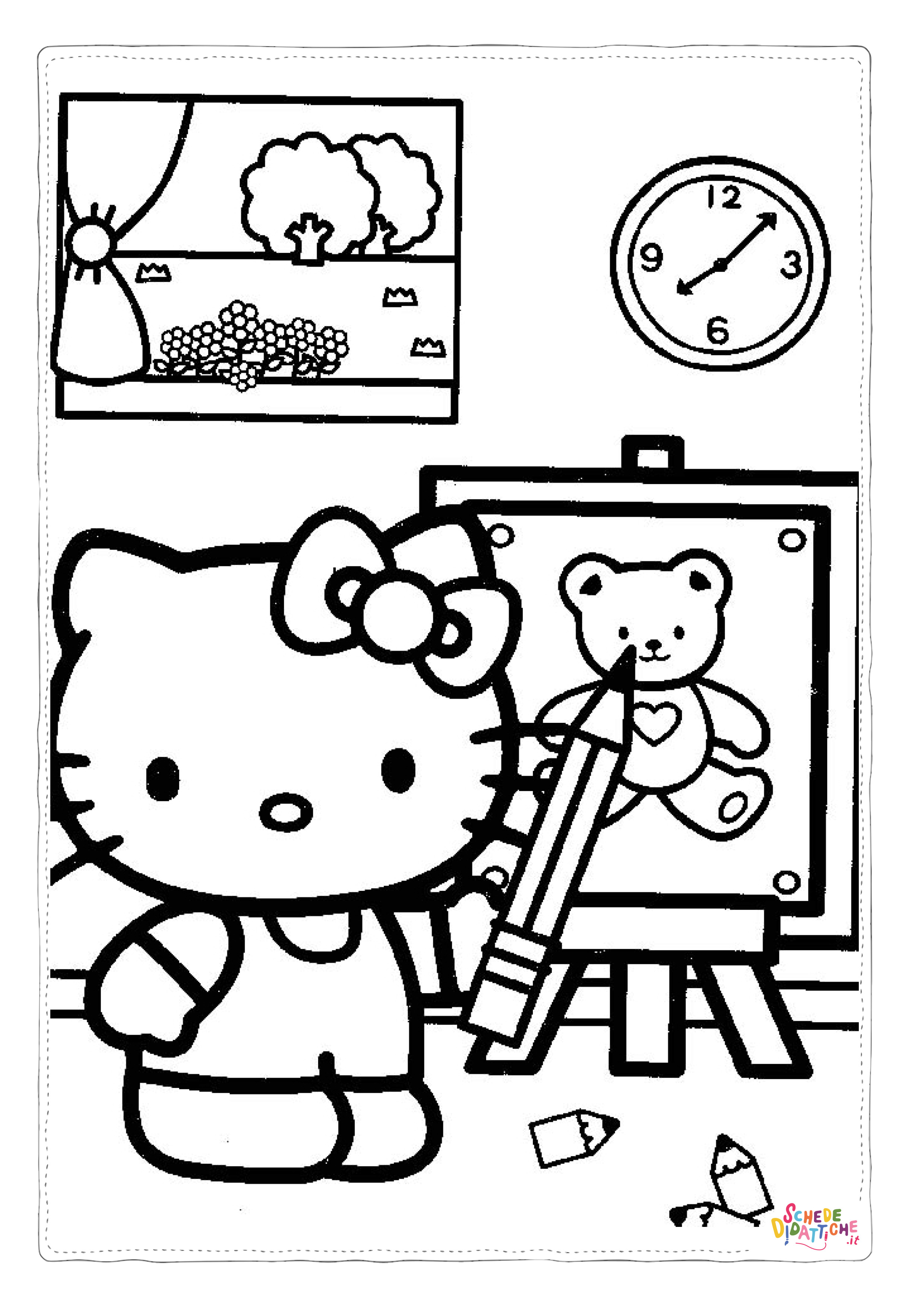 Disegno "Disegno di Hello Kitty da stampare e colorare 49" Disegno di Hello Kitty da stampare e colorare 49