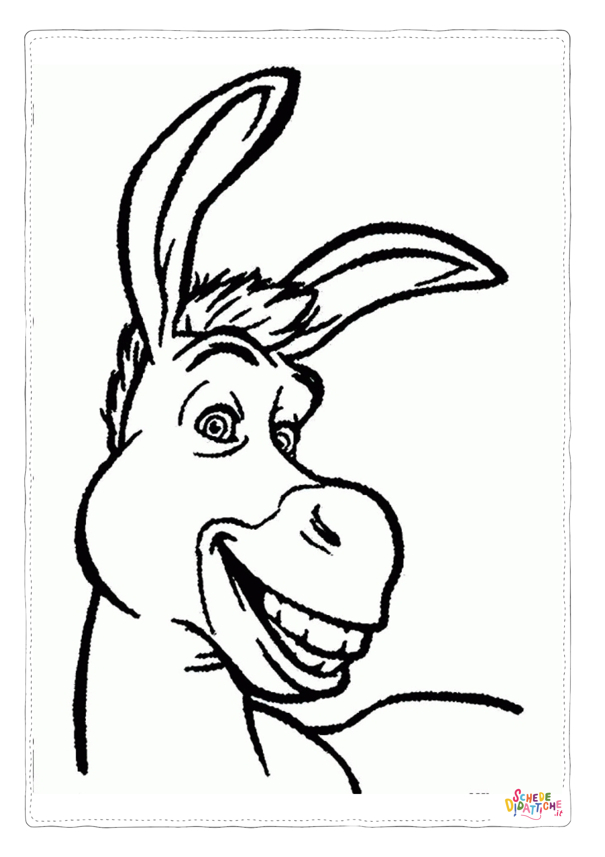 Disegno "Disegno di Shrek da stampare e colorare 2" Disegno di Shrek da stampare e colorare 2