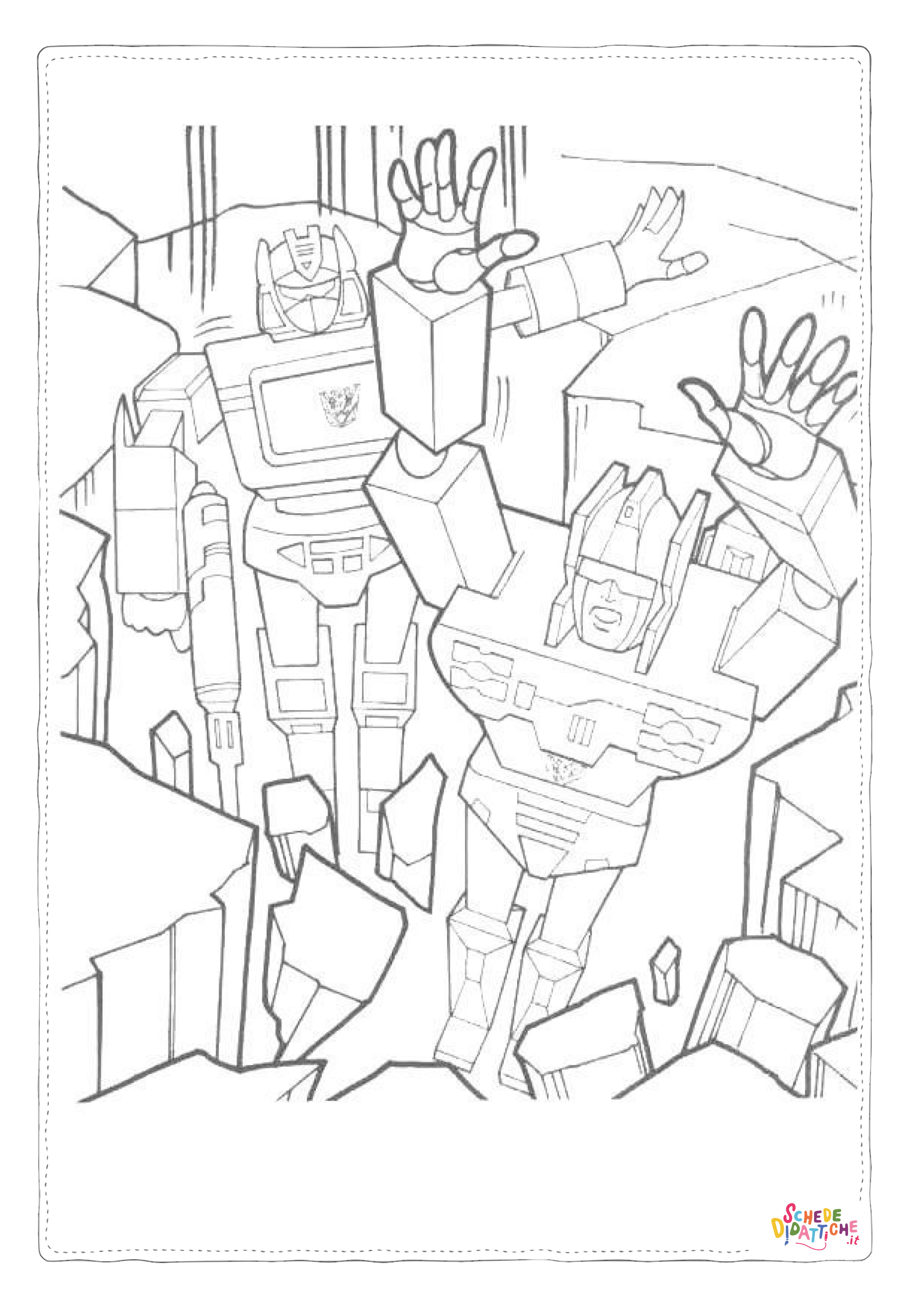 Disegno di Transformers da stampare e colorare 108