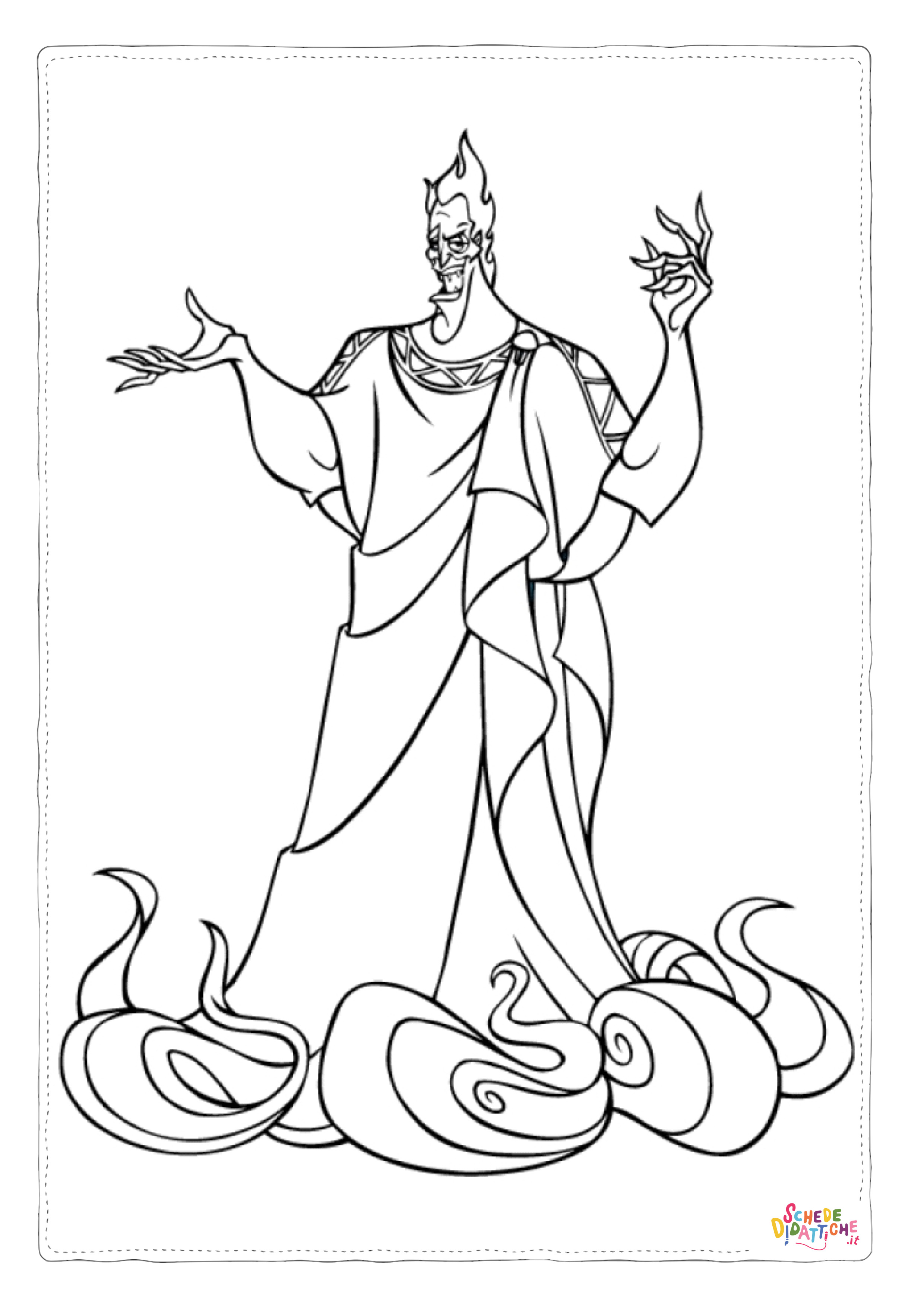 Disegno "Disegno di Hercules da stampare e colorare 2" Disegno di Hercules da stampare e colorare 2