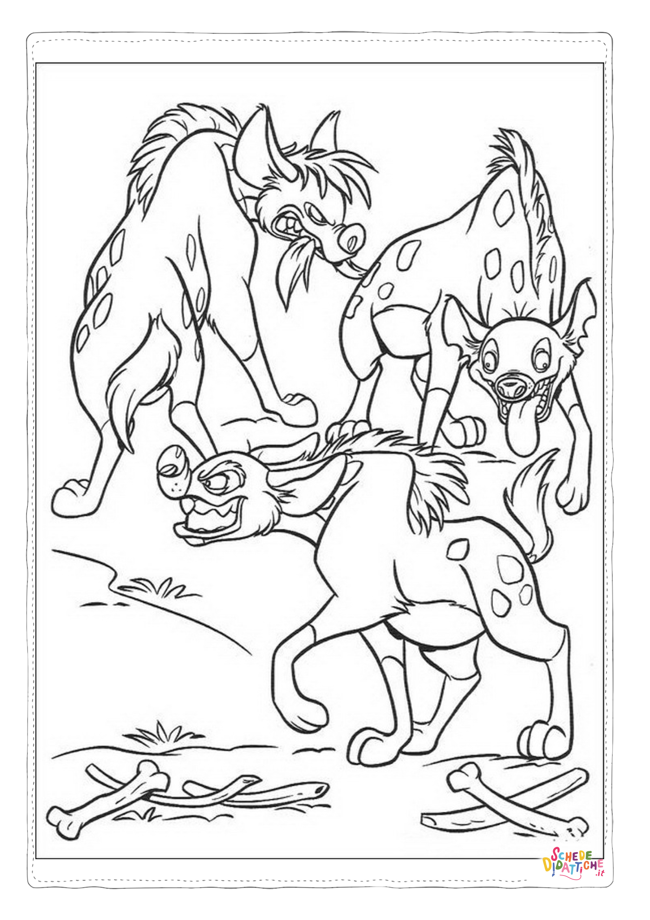 Disegno "Disegno di Re Leone da stampare e colorare 95" Disegno di Re Leone da stampare e colorare 95
