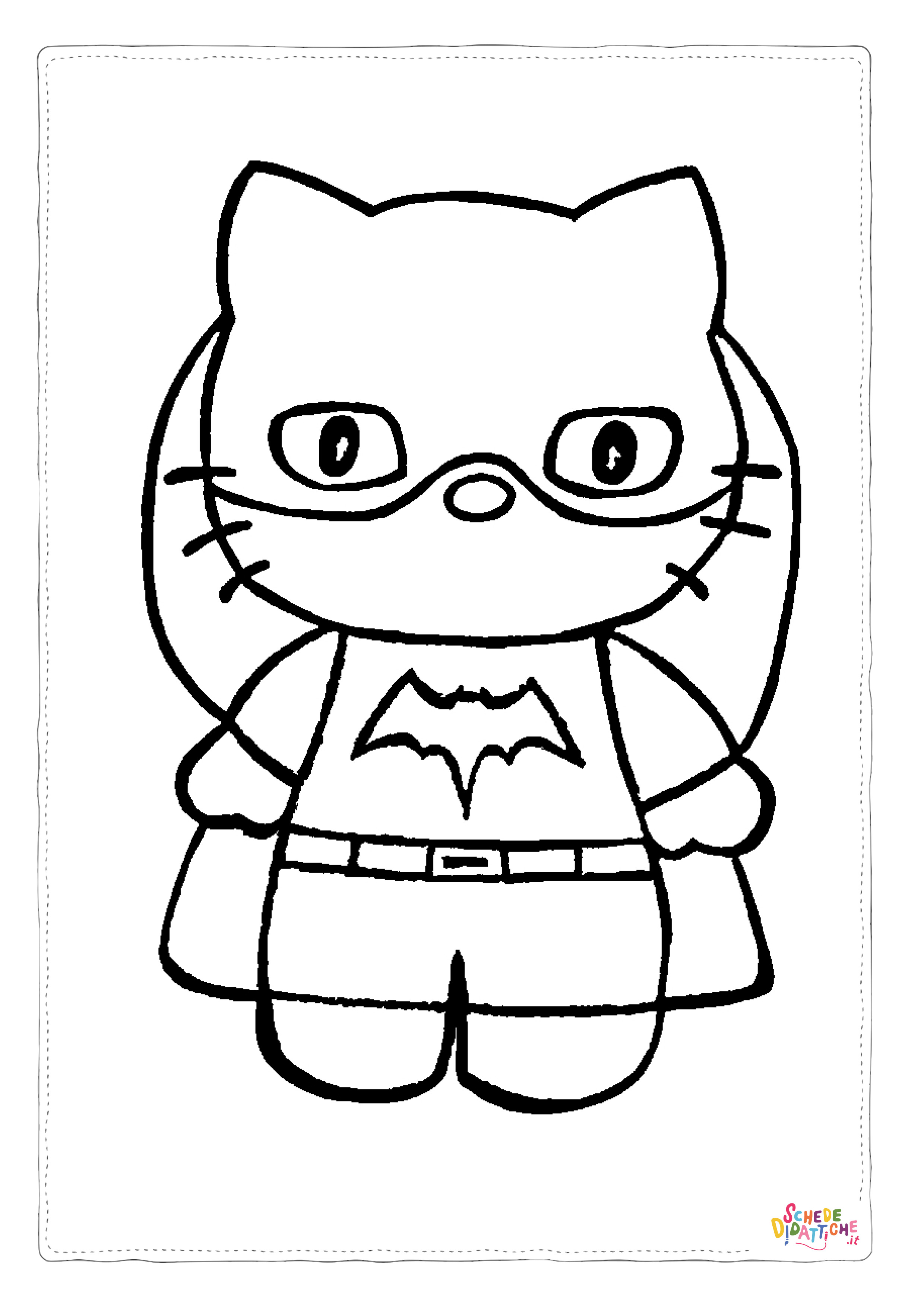 Disegno "Disegno di Hello Kitty da stampare e colorare 108" Disegno di Hello Kitty da stampare e colorare 108