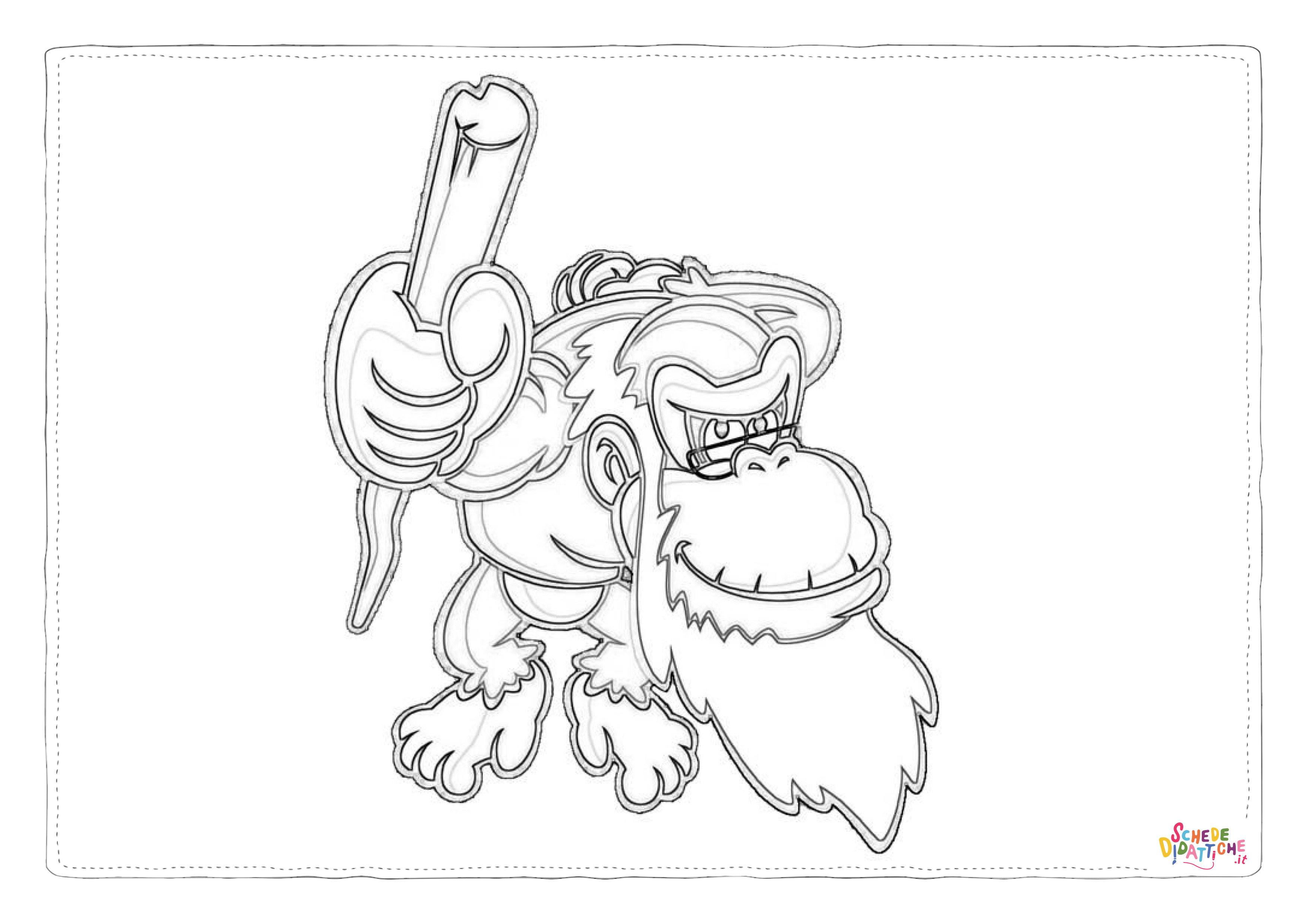 Disegno "Disegno di Monkey Island da stampare e colorare" Disegno di Monkey Island da stampare e colorare