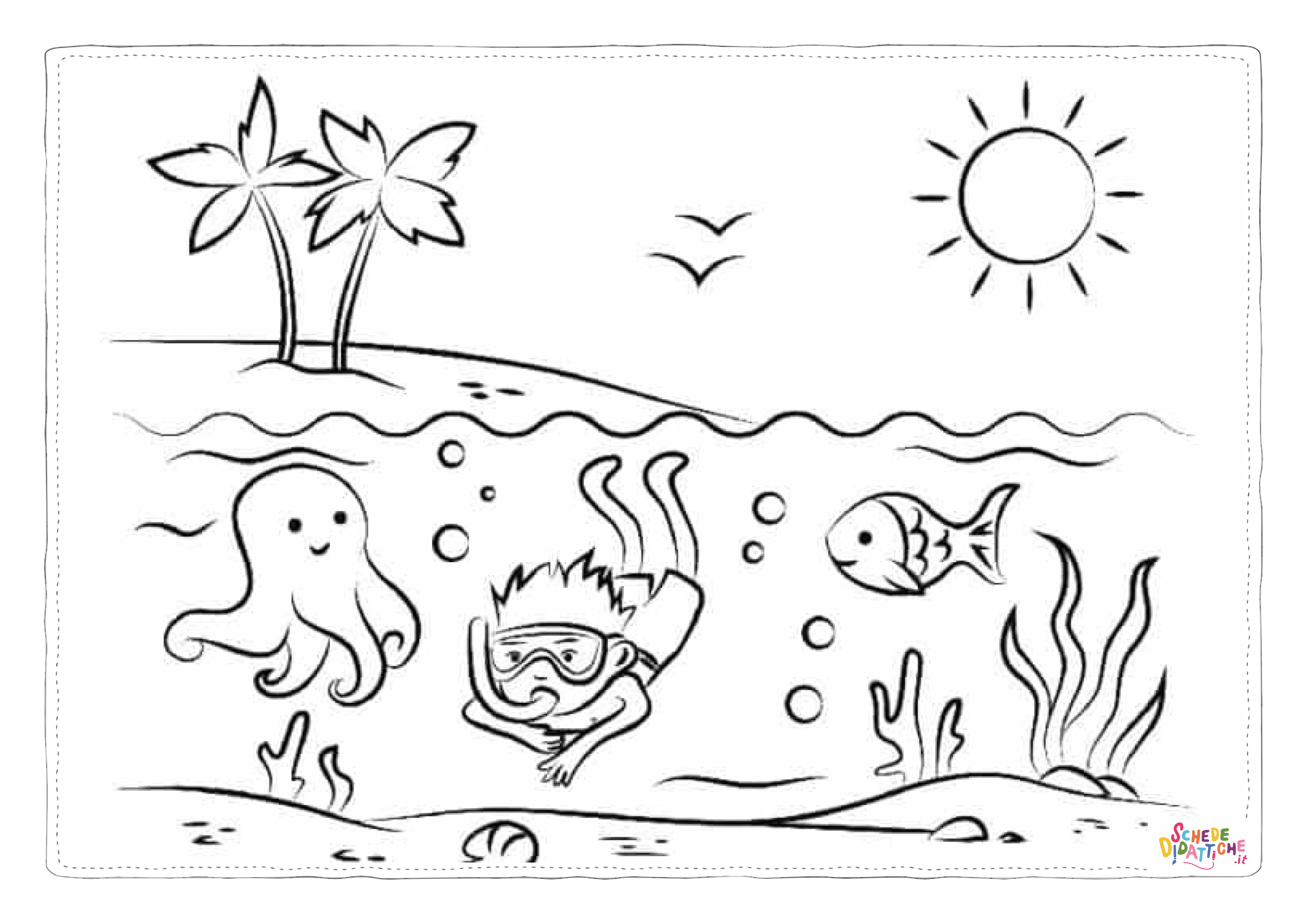 Disegno "Bambini in spiaggia 40" Bambini in spiaggia 40