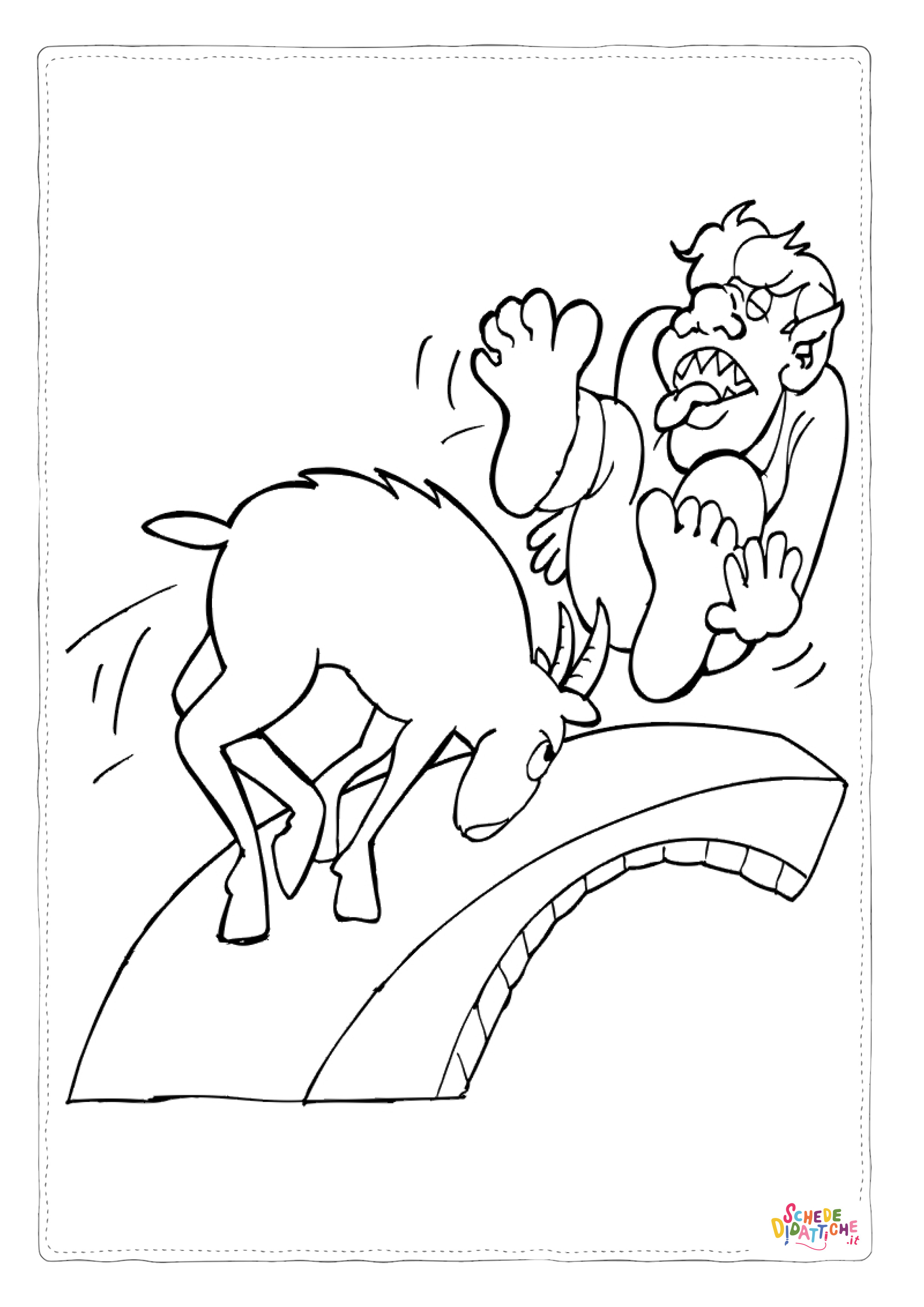 Disegno "Disegno di capra da stampare e colorare 5" Disegno di capra da stampare e colorare 5