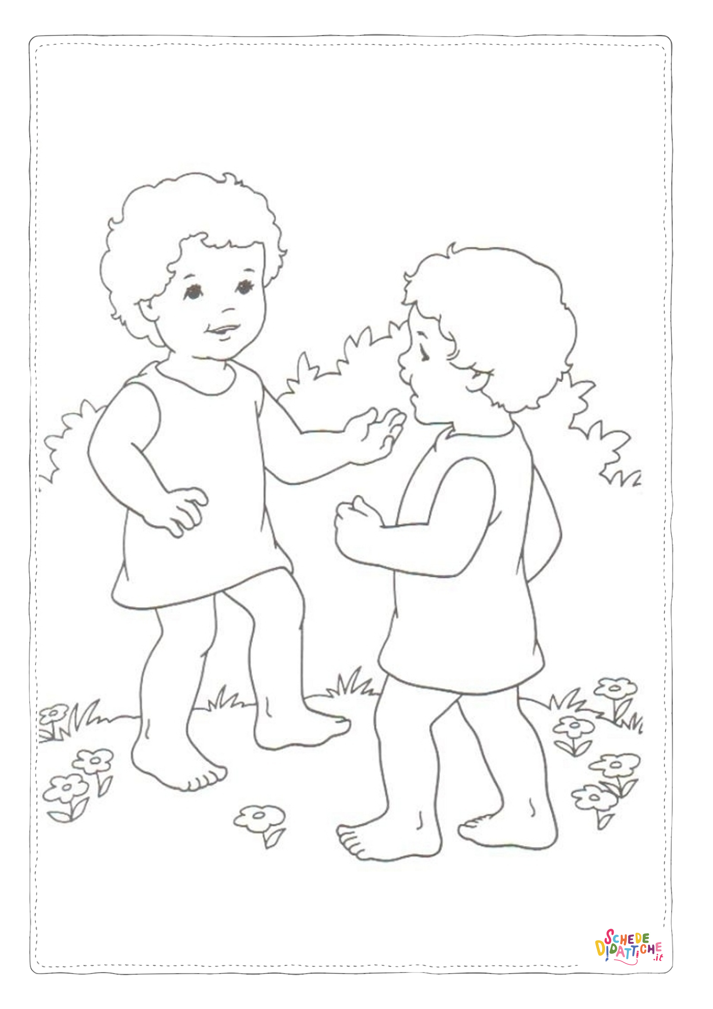 Disegno "Disegno di bambino da stampare e colorare 65" Disegno di bambino da stampare e colorare 65