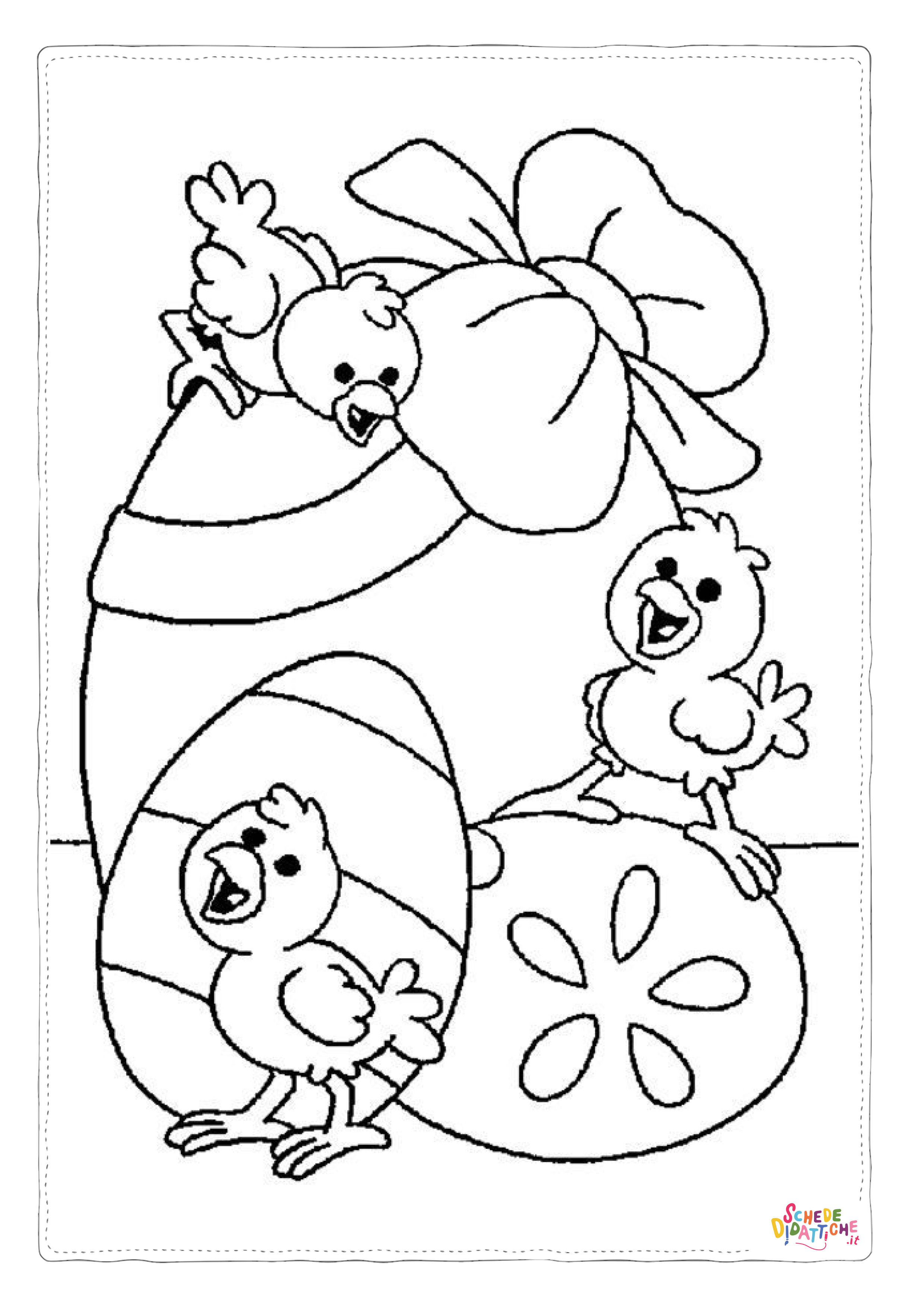 Disegno "Disegno di uovo di Pasqua da stampare e colorare 205" Disegno di uovo di Pasqua da stampare e colorare 205