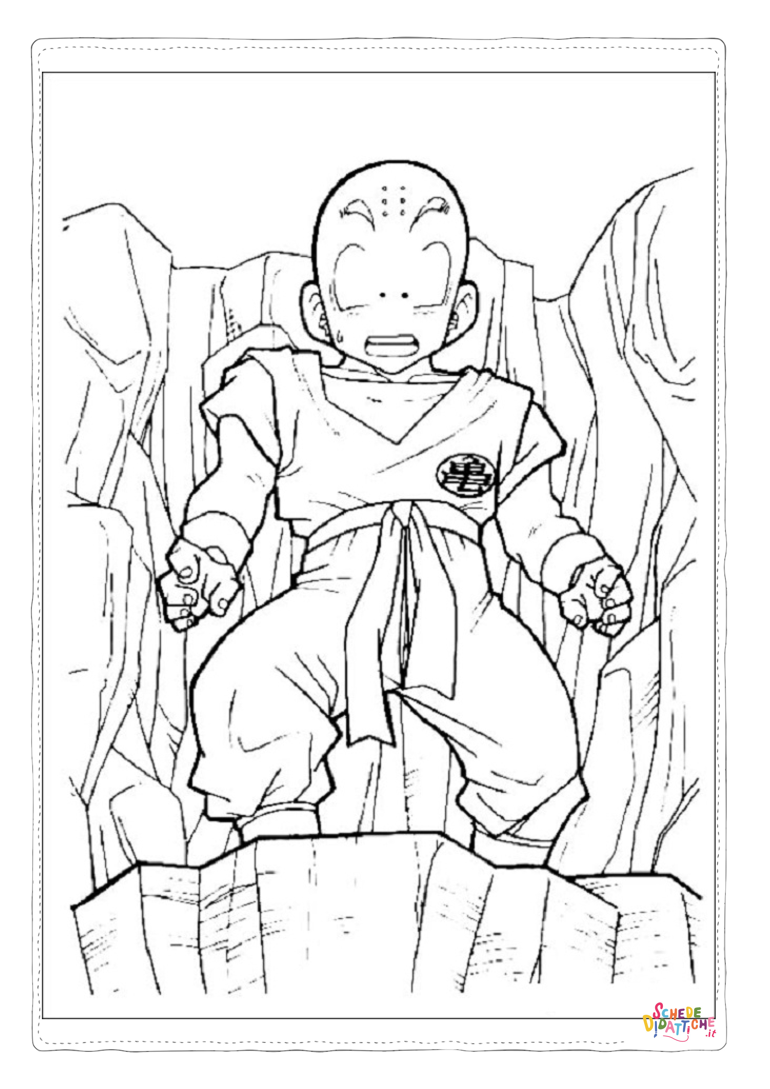 Disegno "Disegno di Dragon Ball da stampare e colorare 86" Disegno di Dragon Ball da stampare e colorare 86