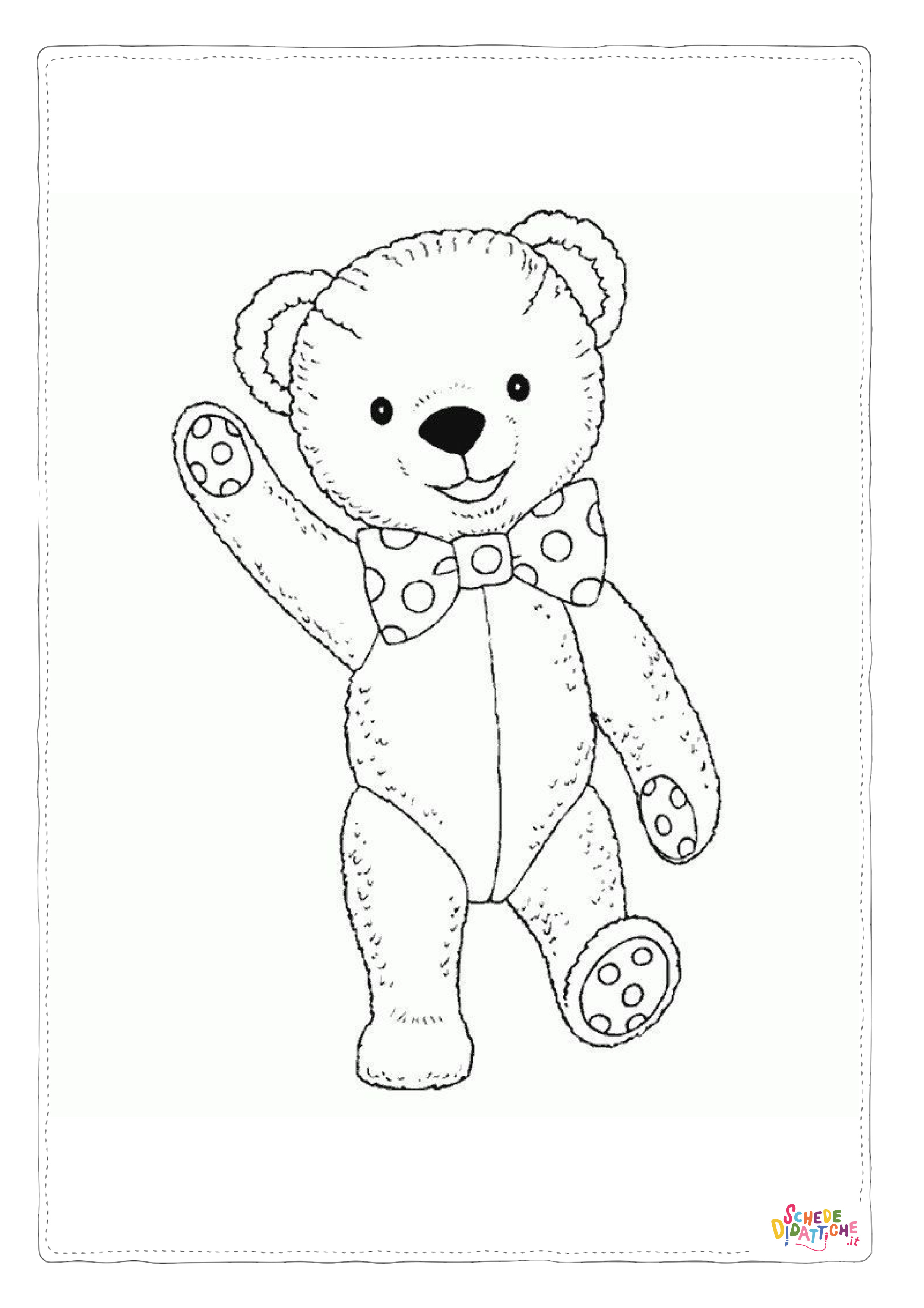 Disegno "Disegno di orso da stampare e colorare 119" Disegno di orso da stampare e colorare 119