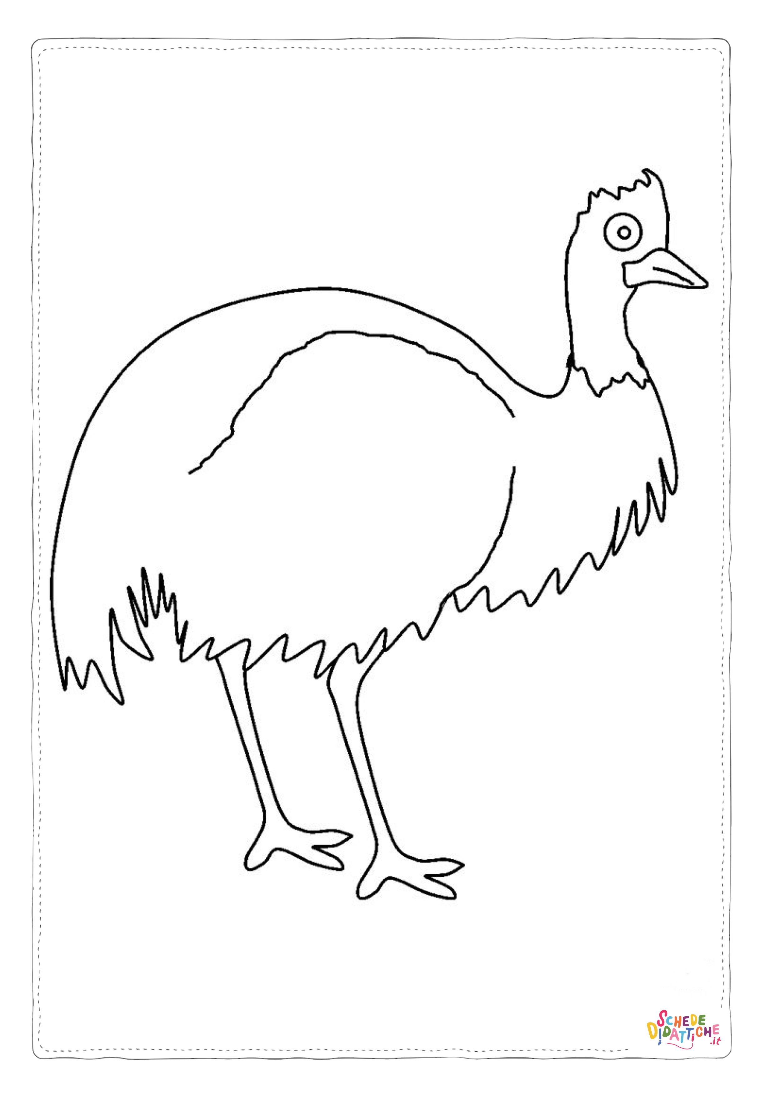 Disegno "Disegno di uccello da stampare e colorare 40" Disegno di uccello da stampare e colorare 40
