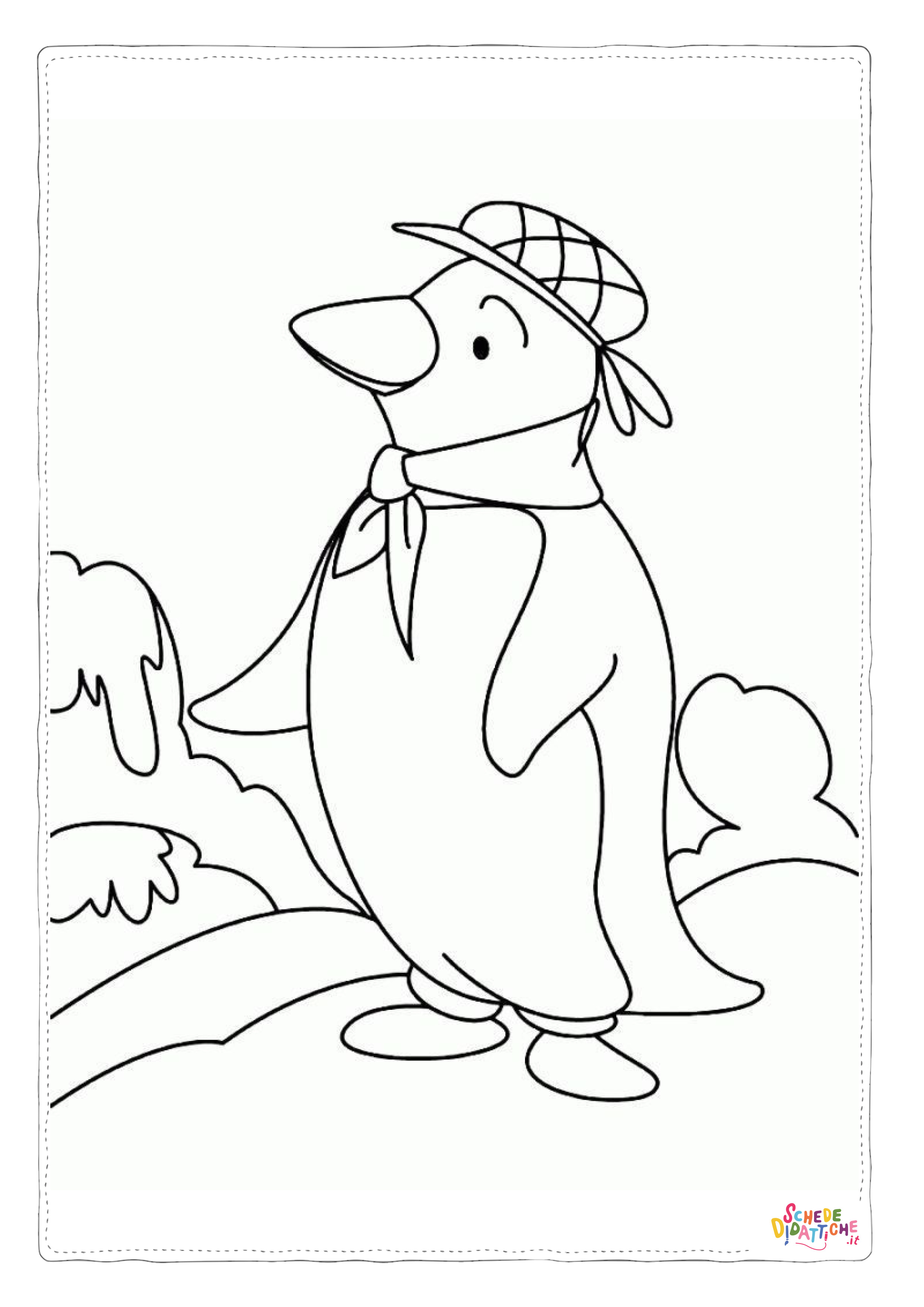 Disegno di pinguino da stampare e colorare 59