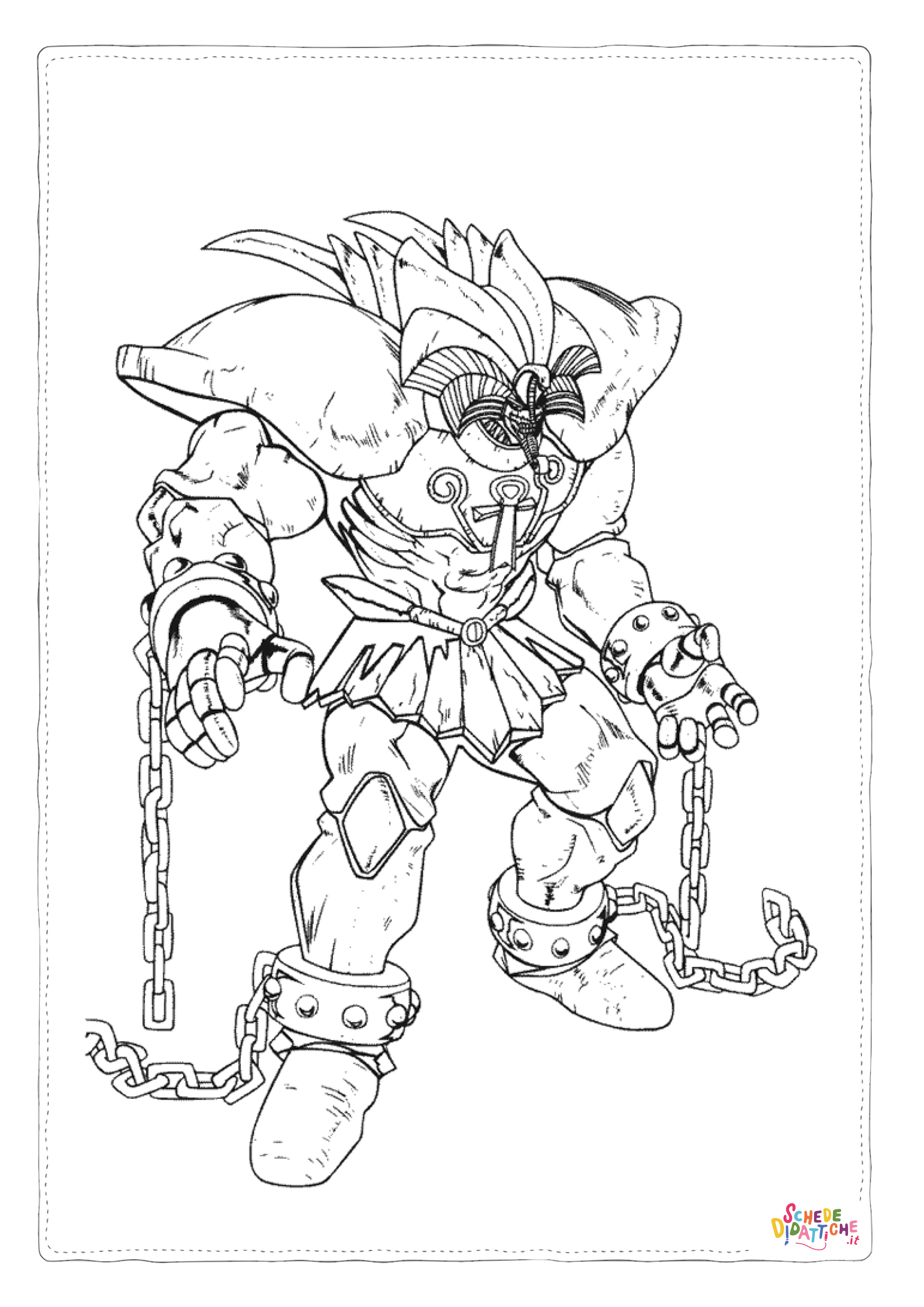 Disegno "Disegno di mostro da stampare e colorare 2" Disegno di mostro da stampare e colorare 2