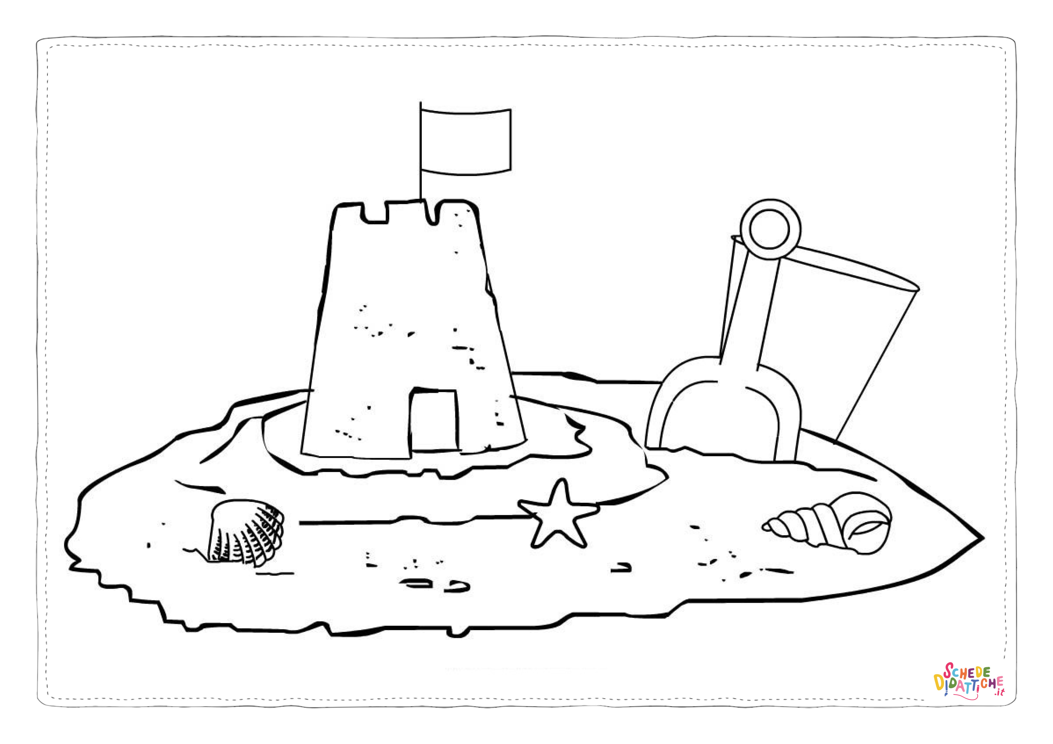 Disegno "Castelli di sapbbia in spiaggia 7" Castelli di sapbbia in spiaggia 7