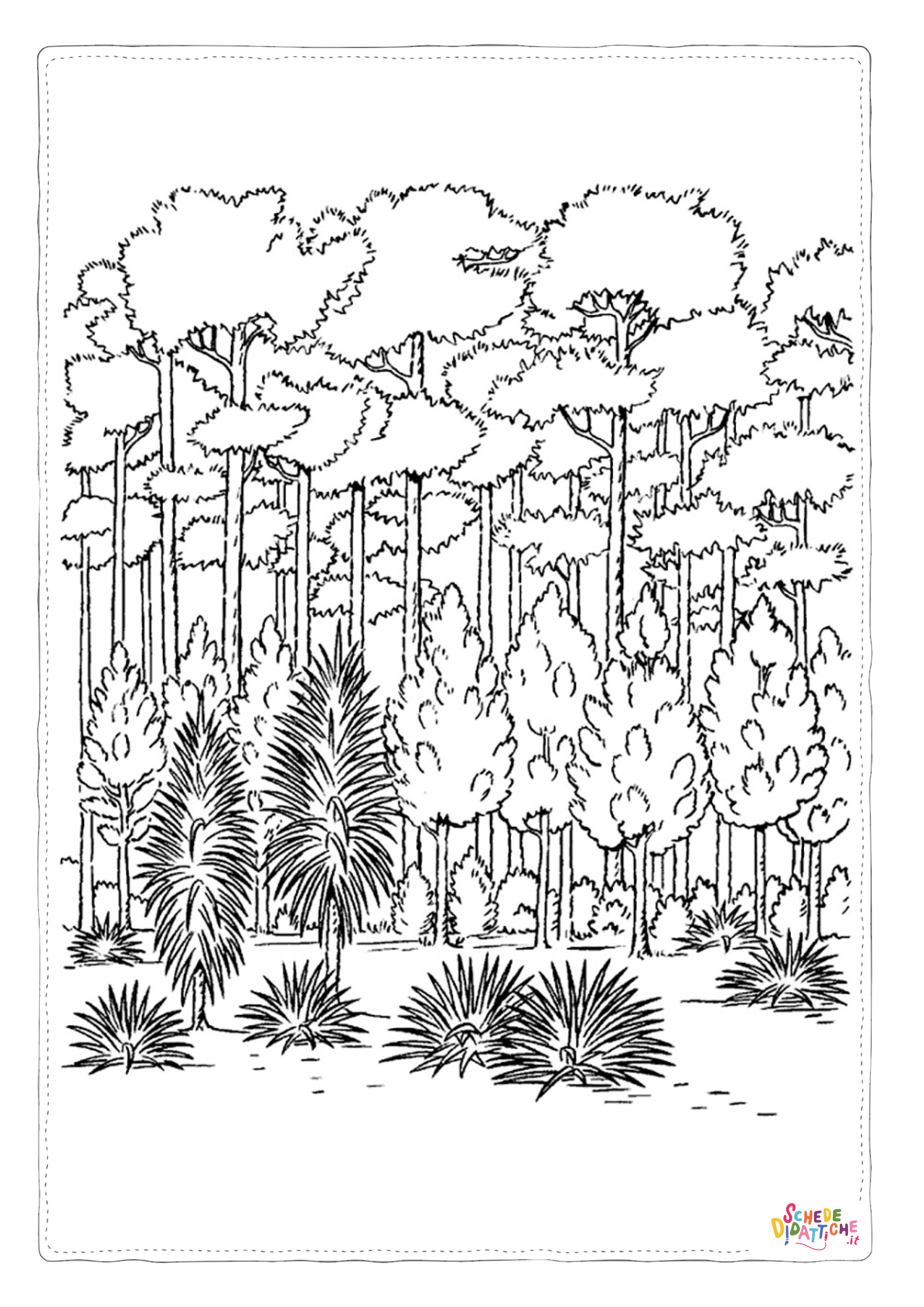 Disegno "Disegno di paesaggio da stampare e colorare 79" Disegno di paesaggio da stampare e colorare 79