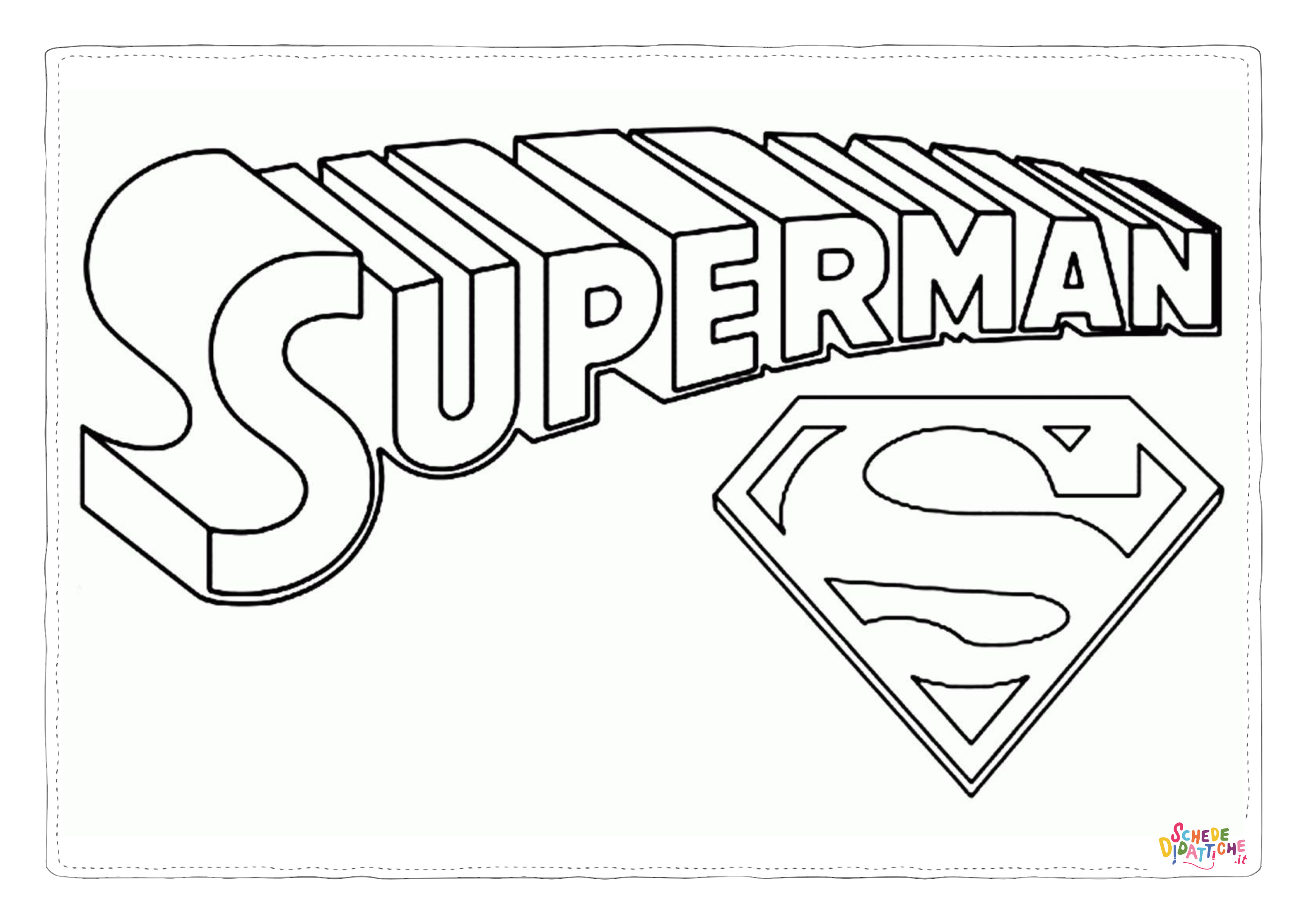 Disegno di Superman da stampare e colorare 51