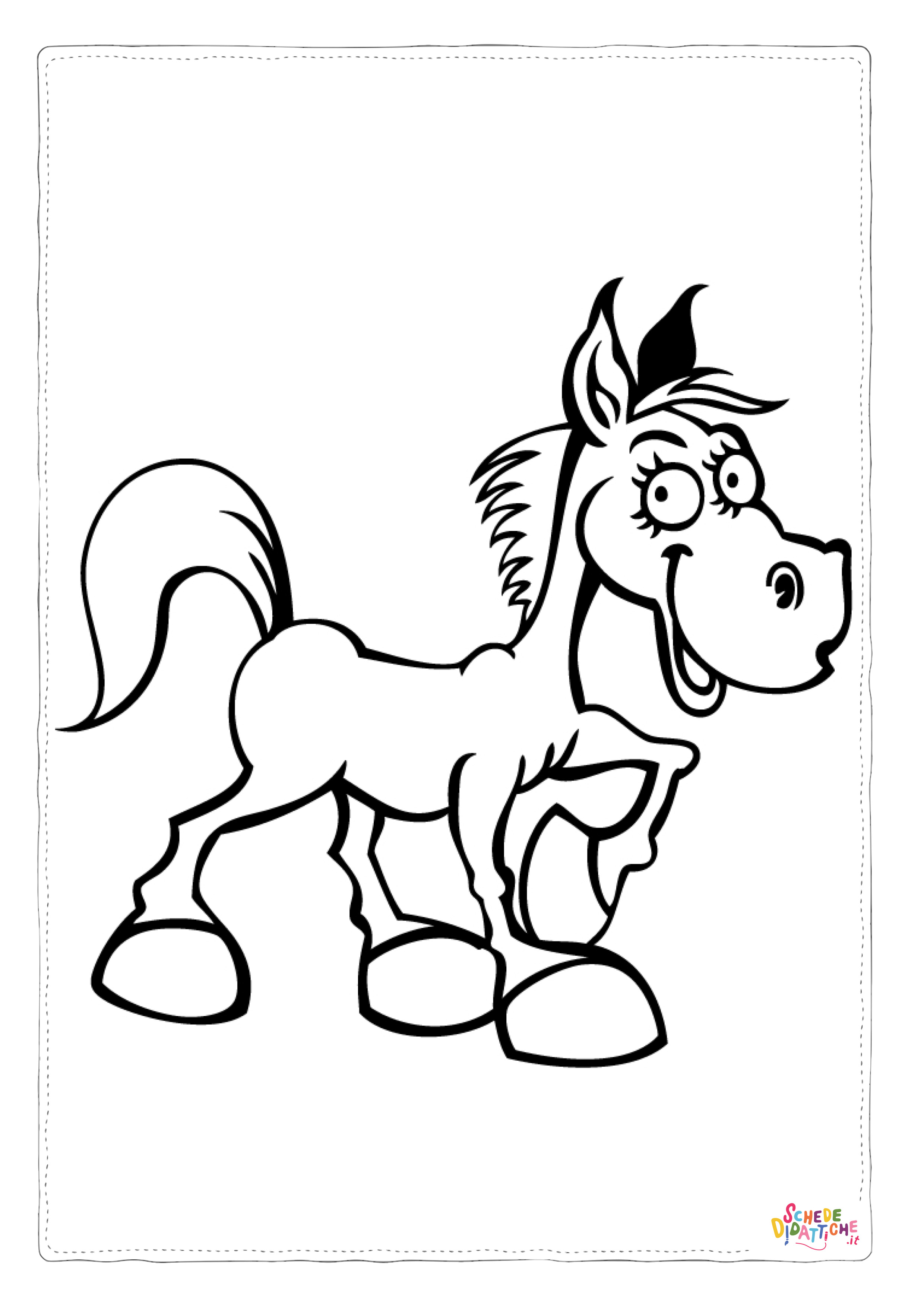 Disegno "Disegno di cavallo da stampare e colorare 29" Disegno di cavallo da stampare e colorare 29