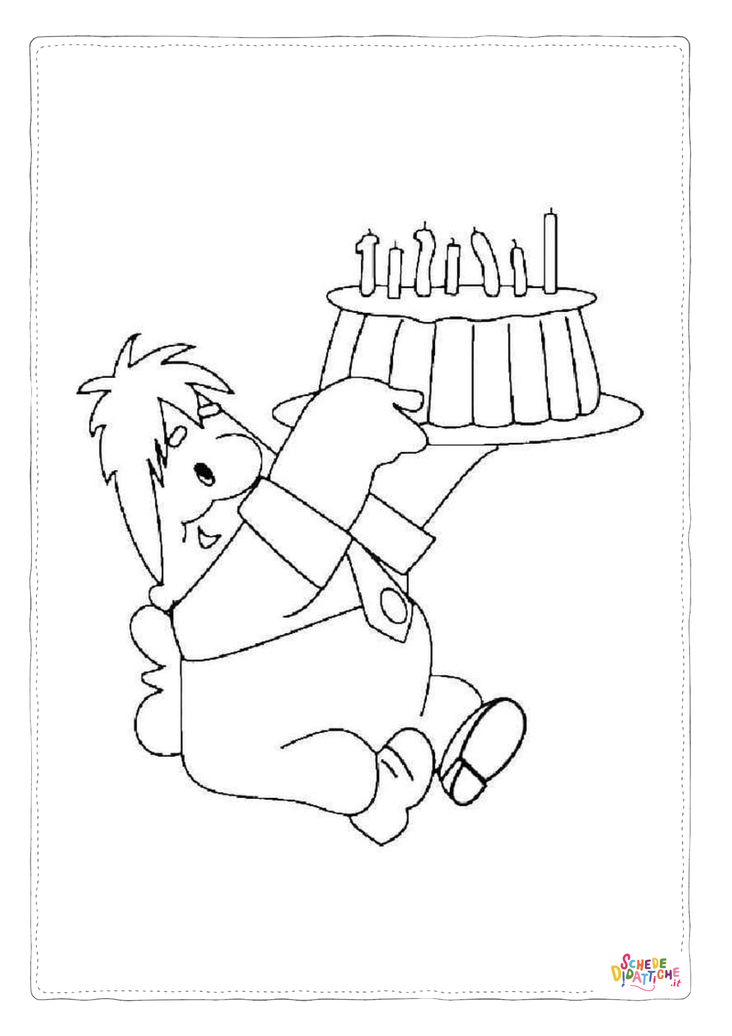 Disegno "Disegno di compleanno da stampare e colorare 79" Disegno di compleanno da stampare e colorare 79