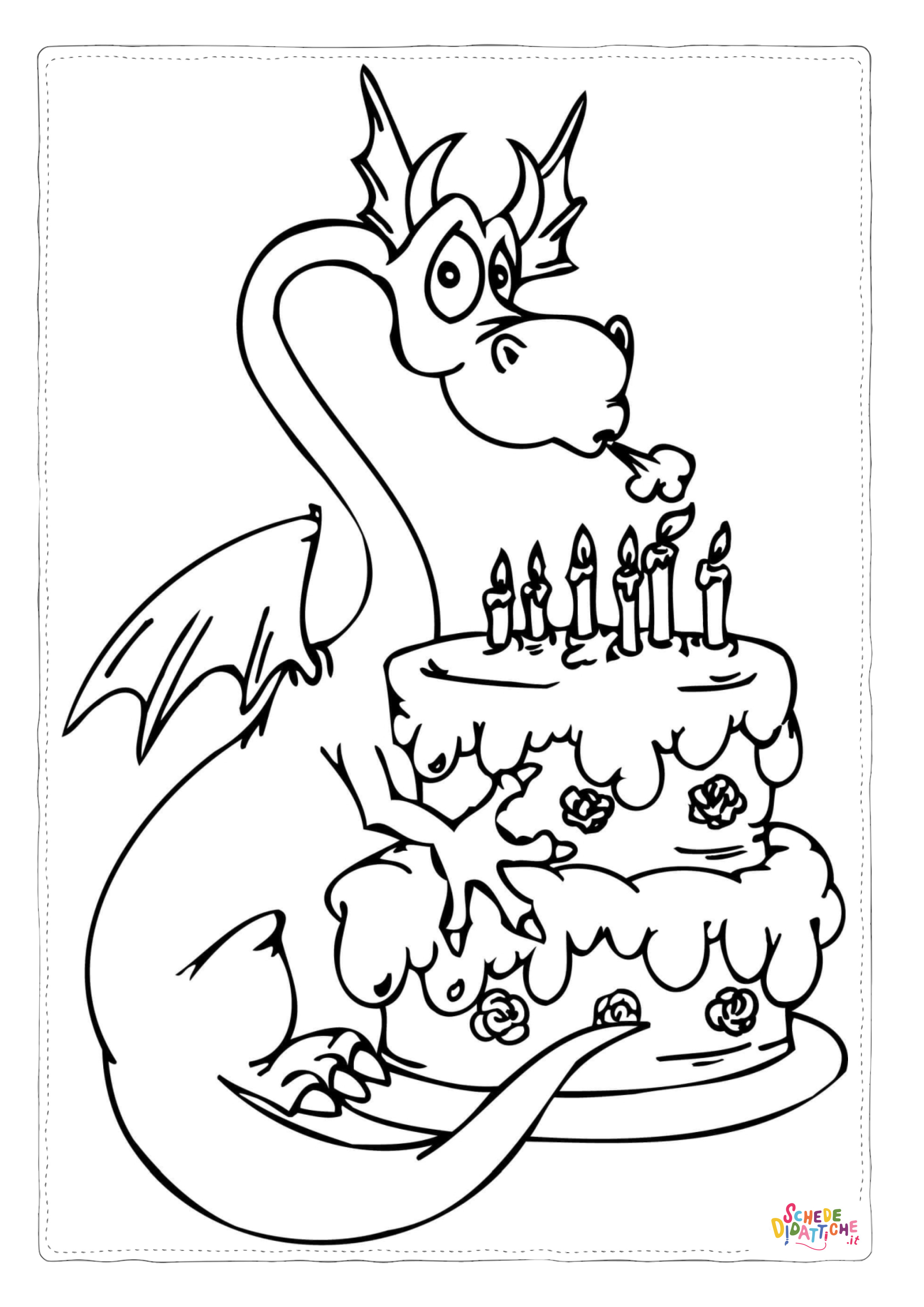 Disegno "Disegno di compleanno da stampare e colorare 61" Disegno di compleanno da stampare e colorare 61