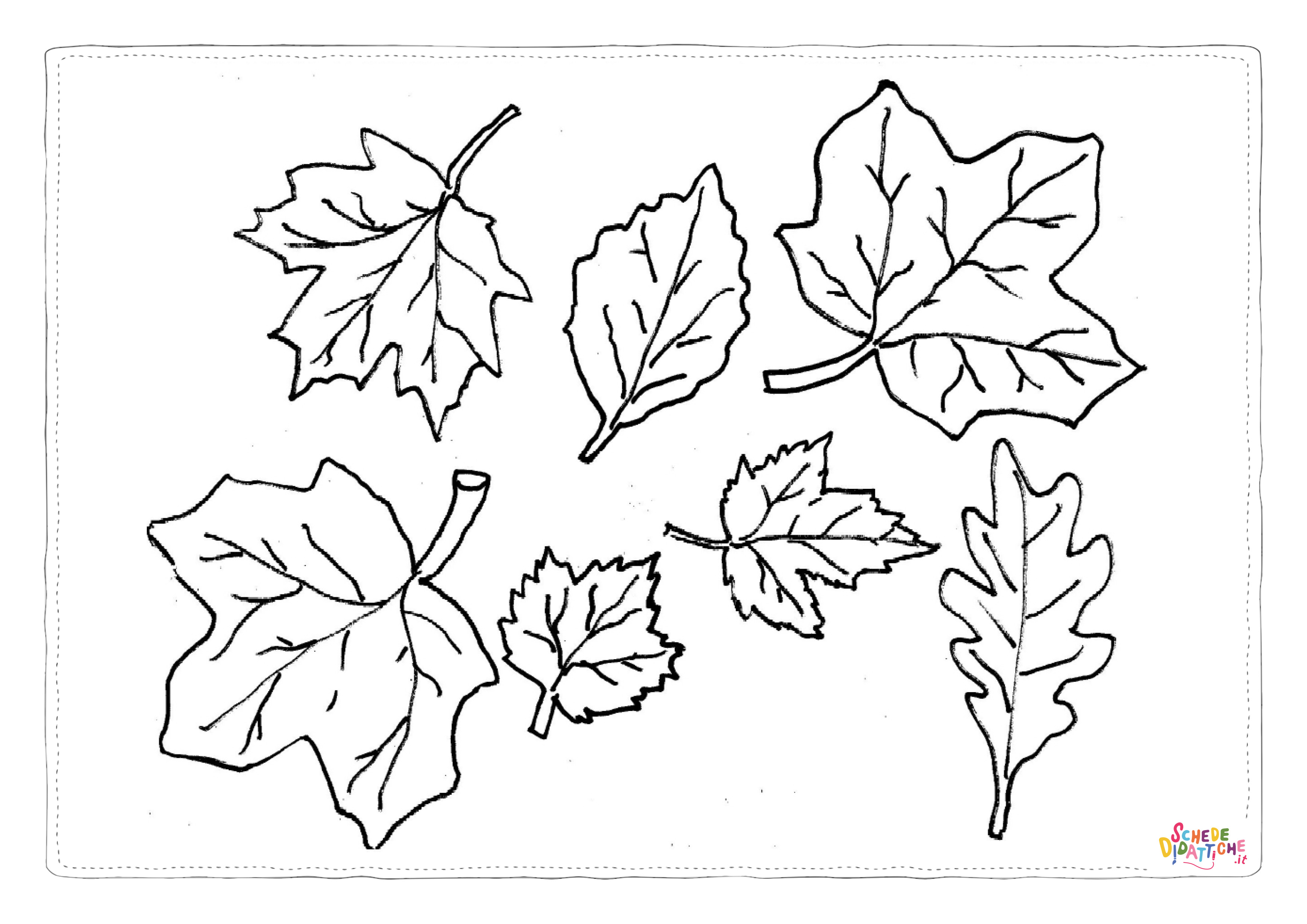Disegno "Disegno di foglia da stampare e colorare 94" Disegno di foglia da stampare e colorare 94