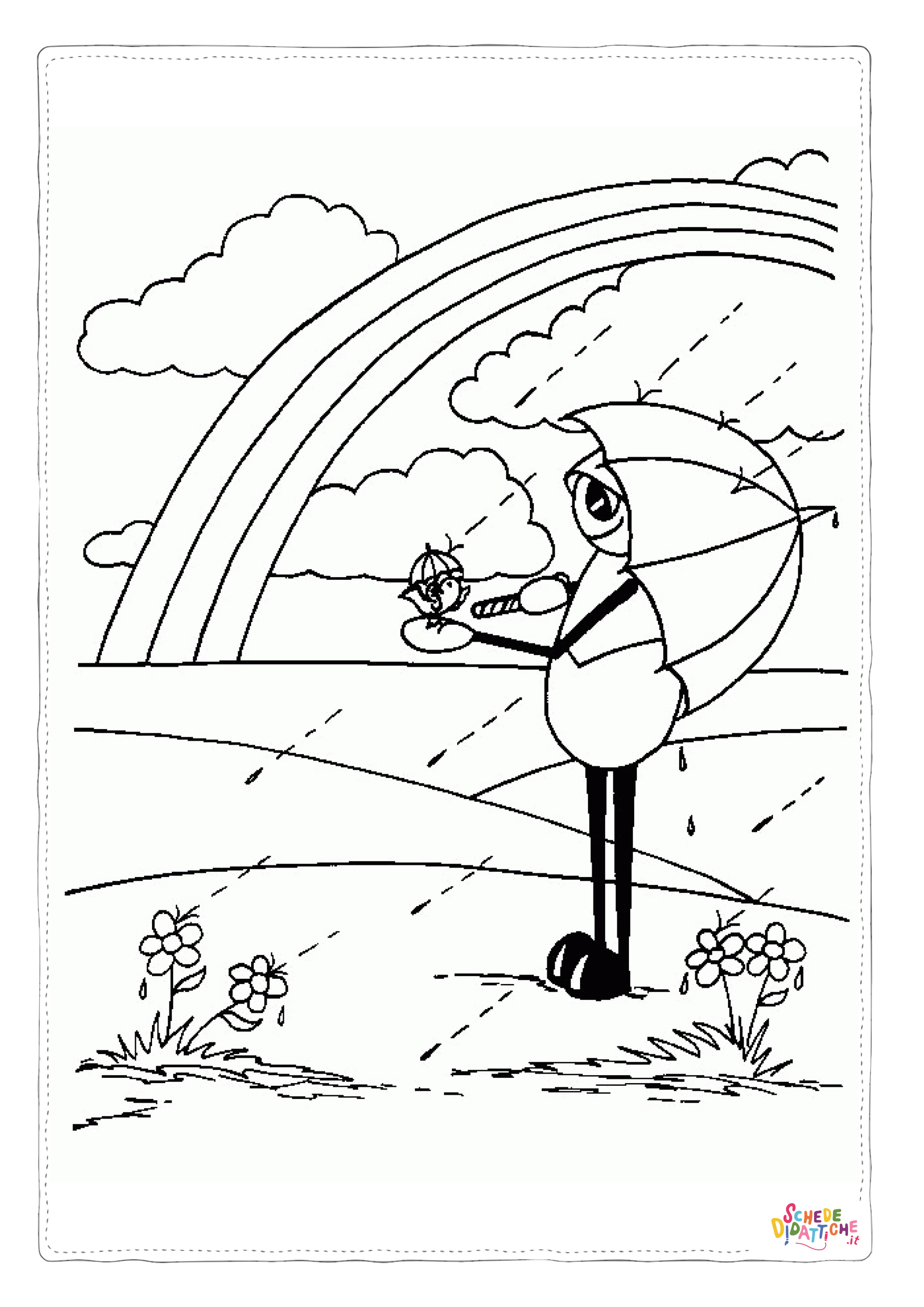 Disegno "Disegno di arcobaleno da stampare e colorare 79" Disegno di arcobaleno da stampare e colorare 79