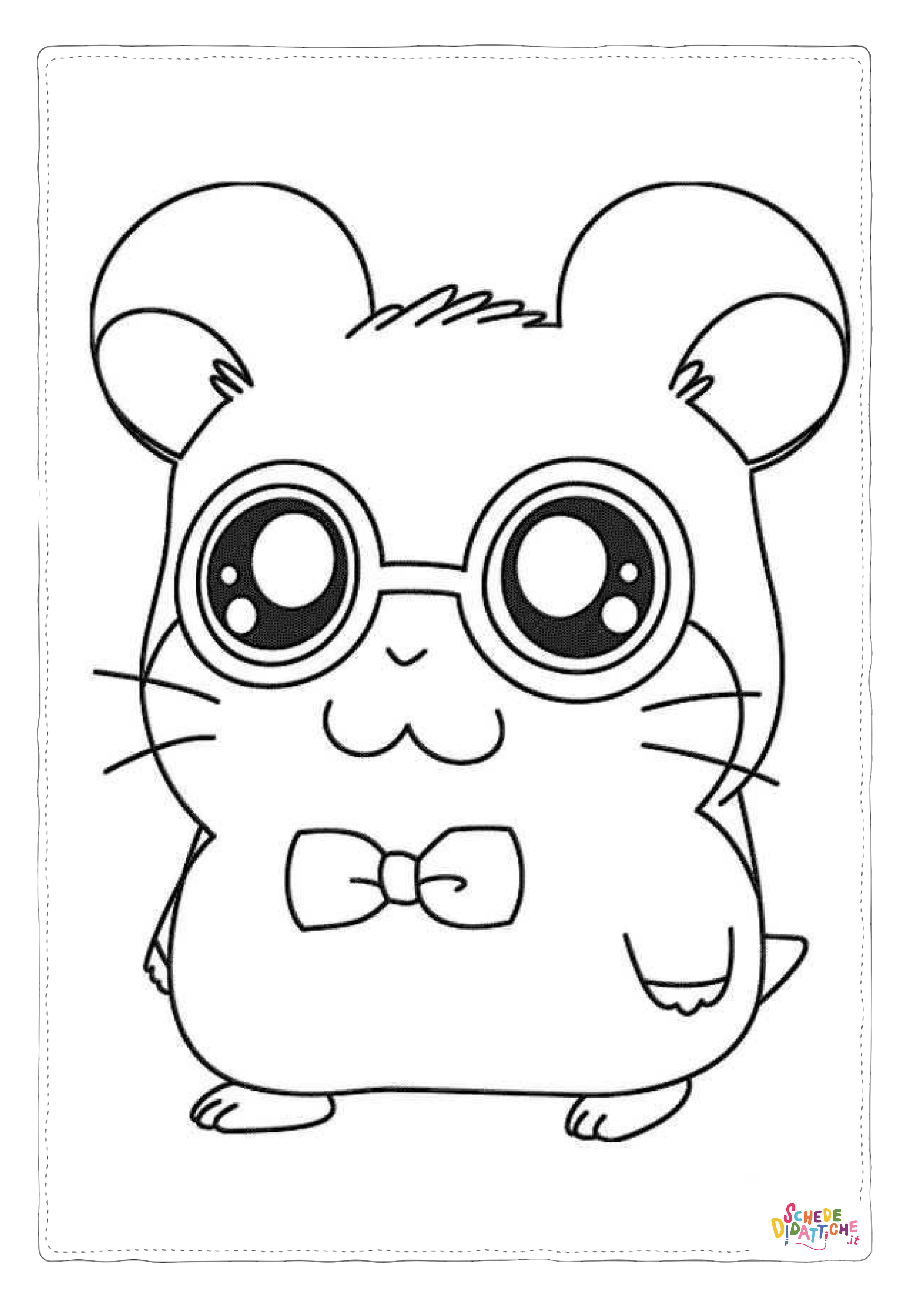 Disegno di Hamtaro da stampare e colorare 19