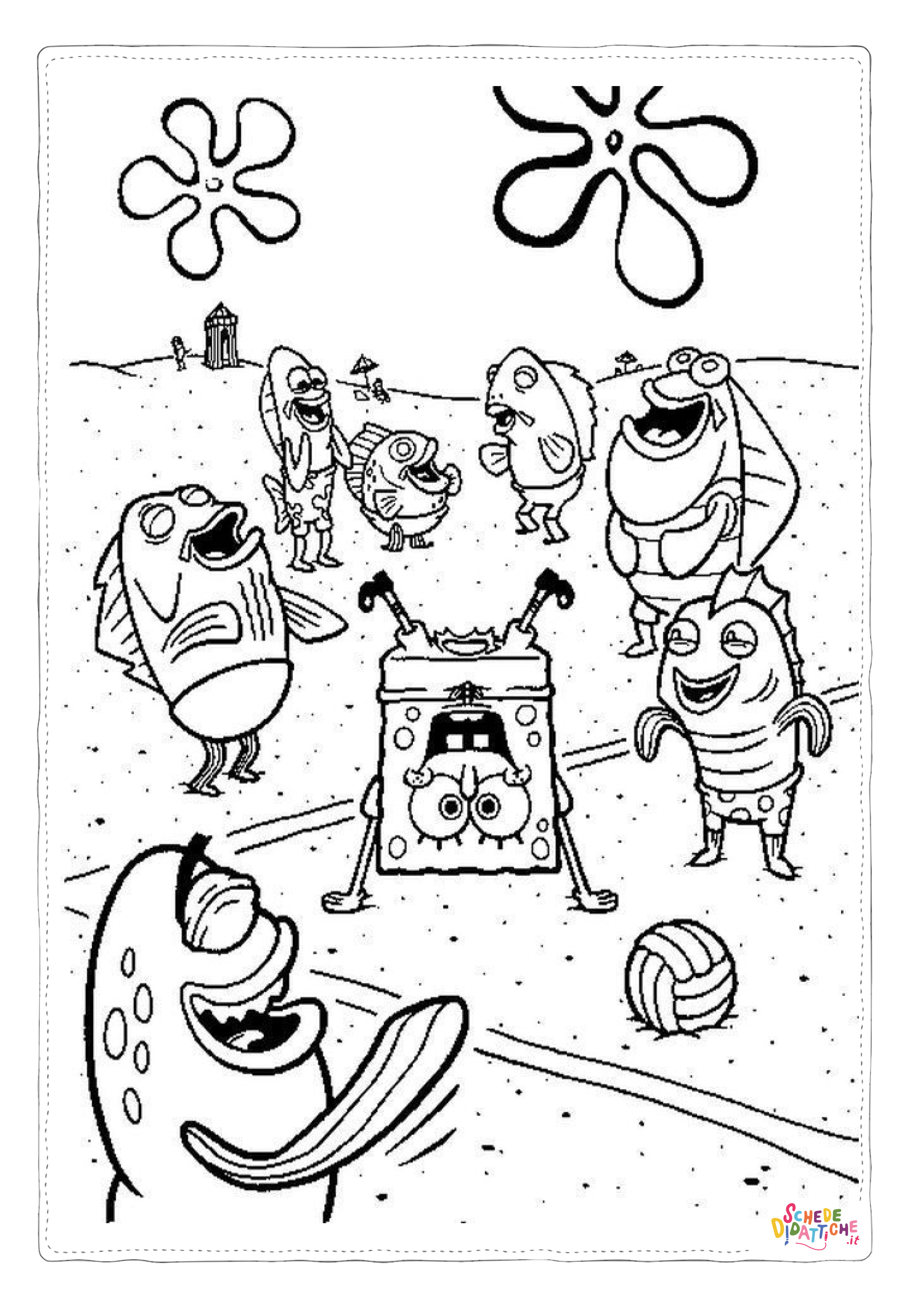 Disegno di Spongebob da stampare e colorare 4