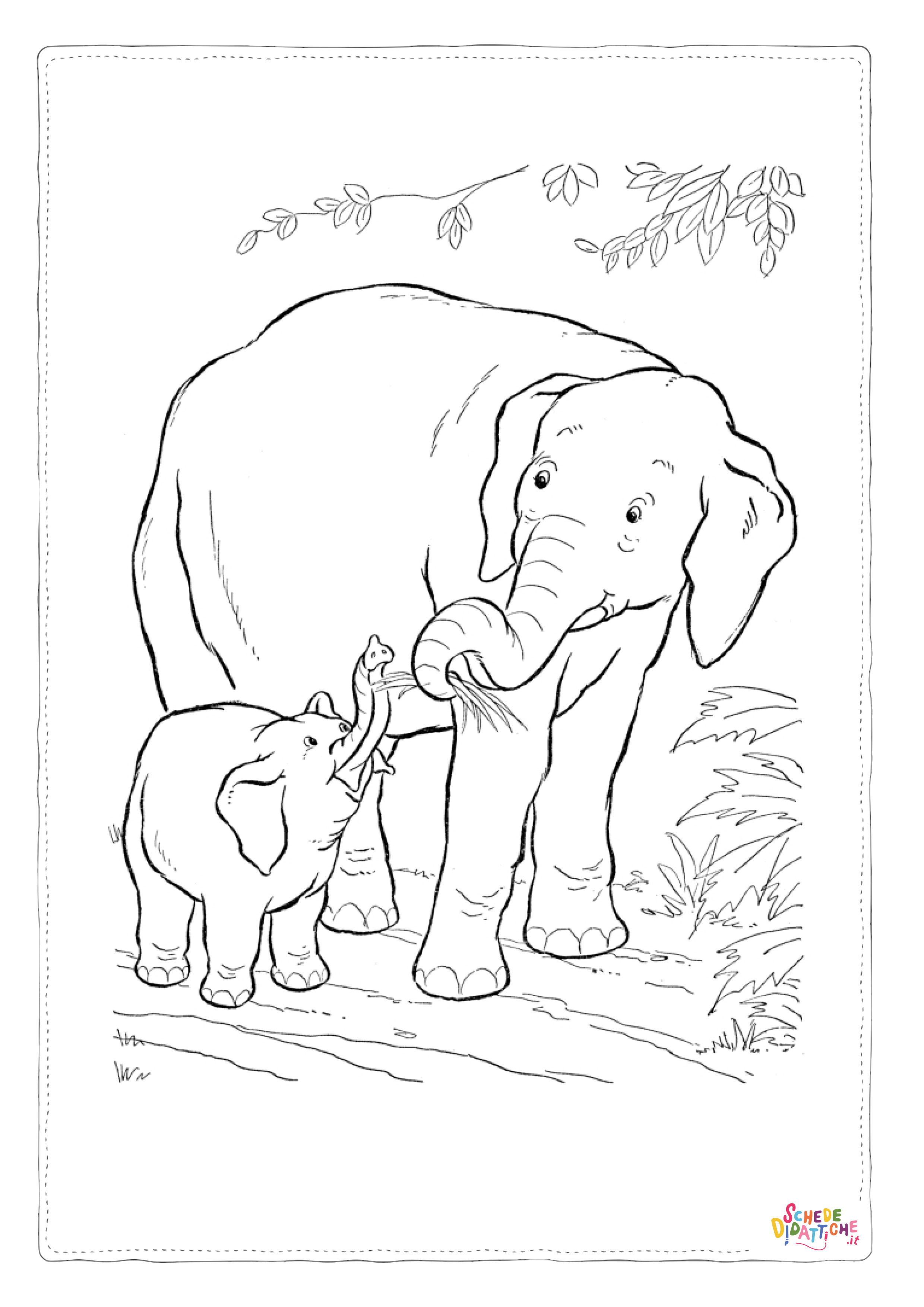 Disegno di Dumbo da stampare e colorare 2