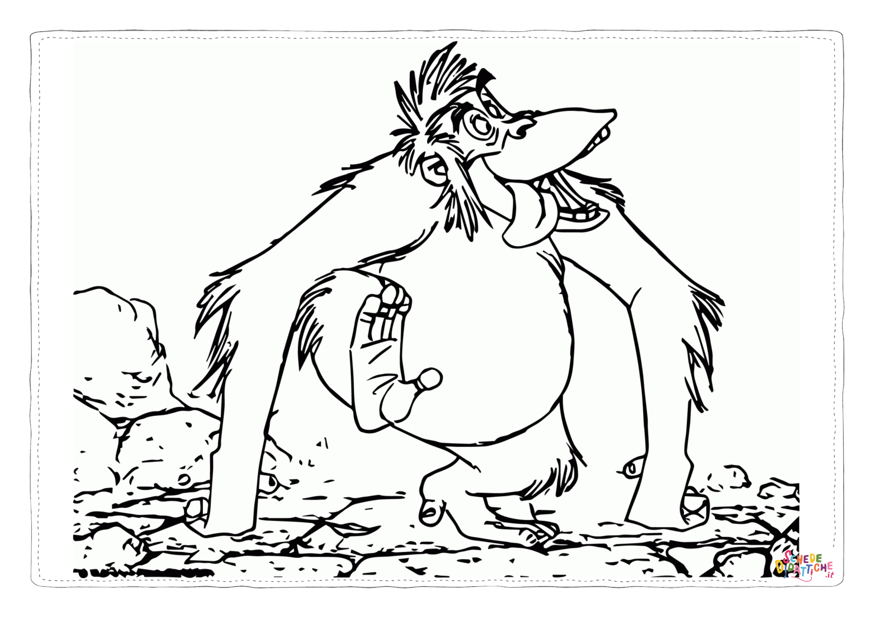 Disegno "Disegno di Tarzan da stampare e colorare 10" Disegno di Tarzan da stampare e colorare 10