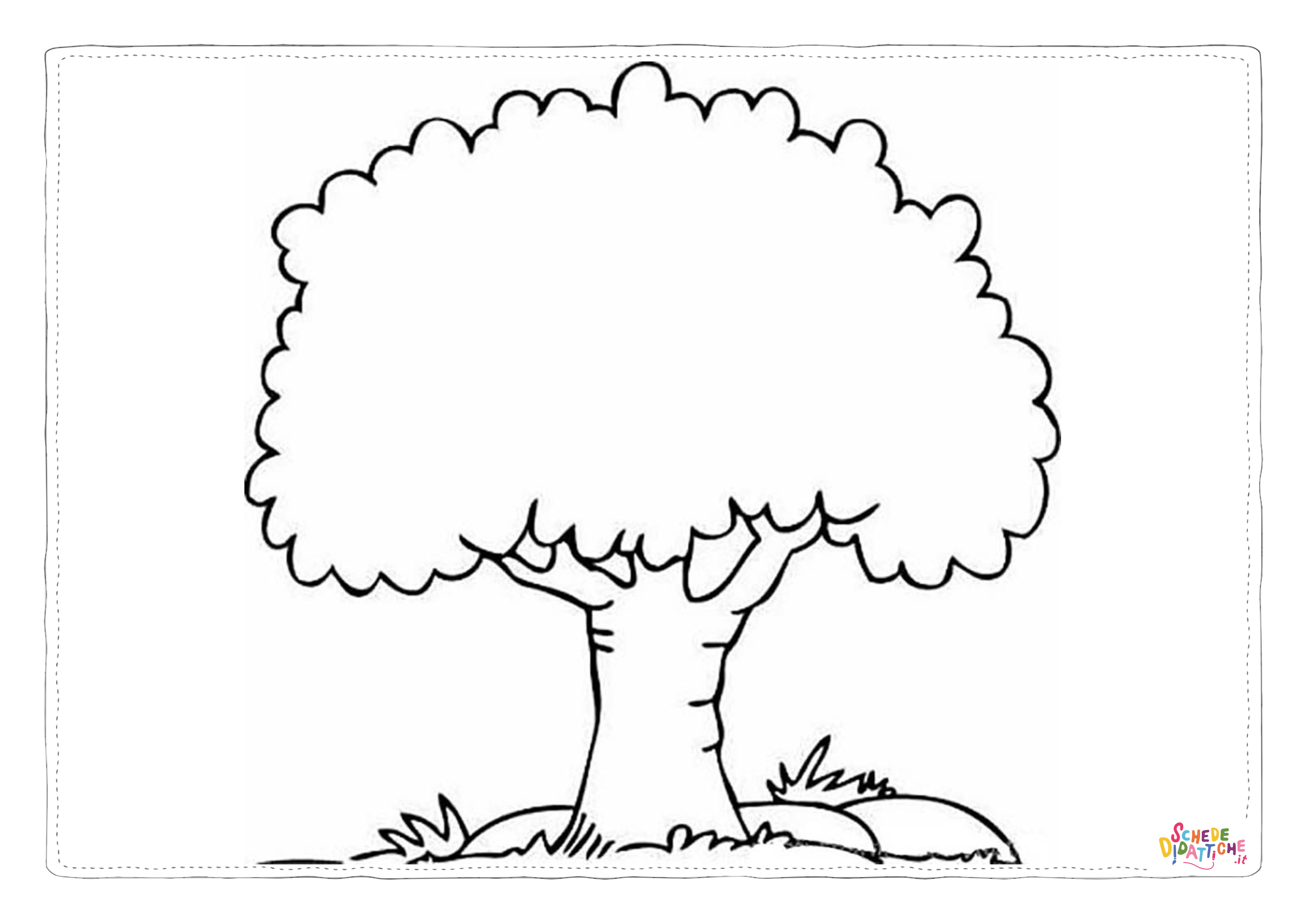 Disegno "Disegno di albero da stampare e colorare 68" Disegno di albero da stampare e colorare 68